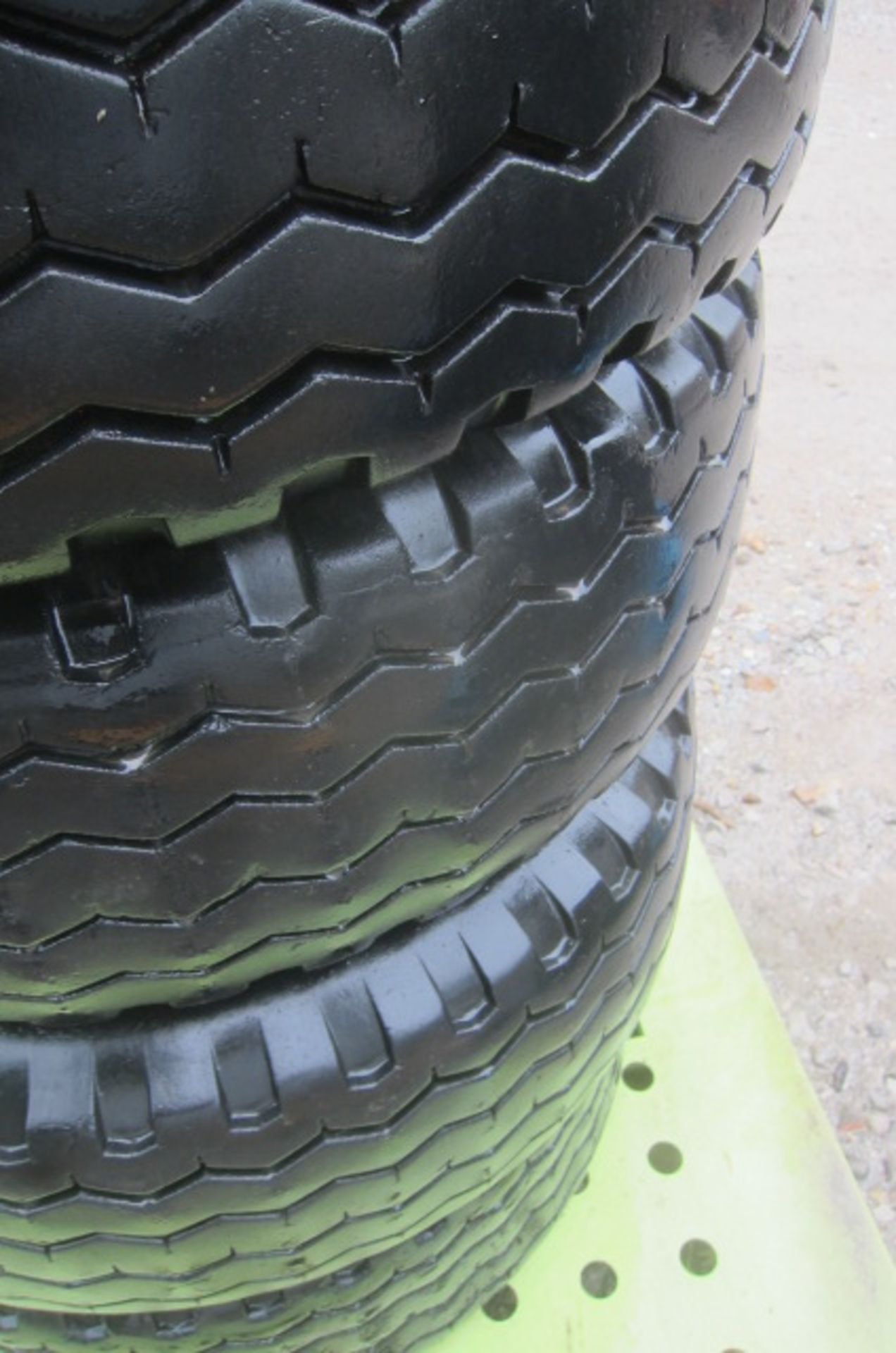 (4) Used Galaxy Workstar 11L-16SL Tire & Rim , 10 Ply, 8 Bolt Rim, 6" Center, 8" Pattern, Located in - Image 5 of 9