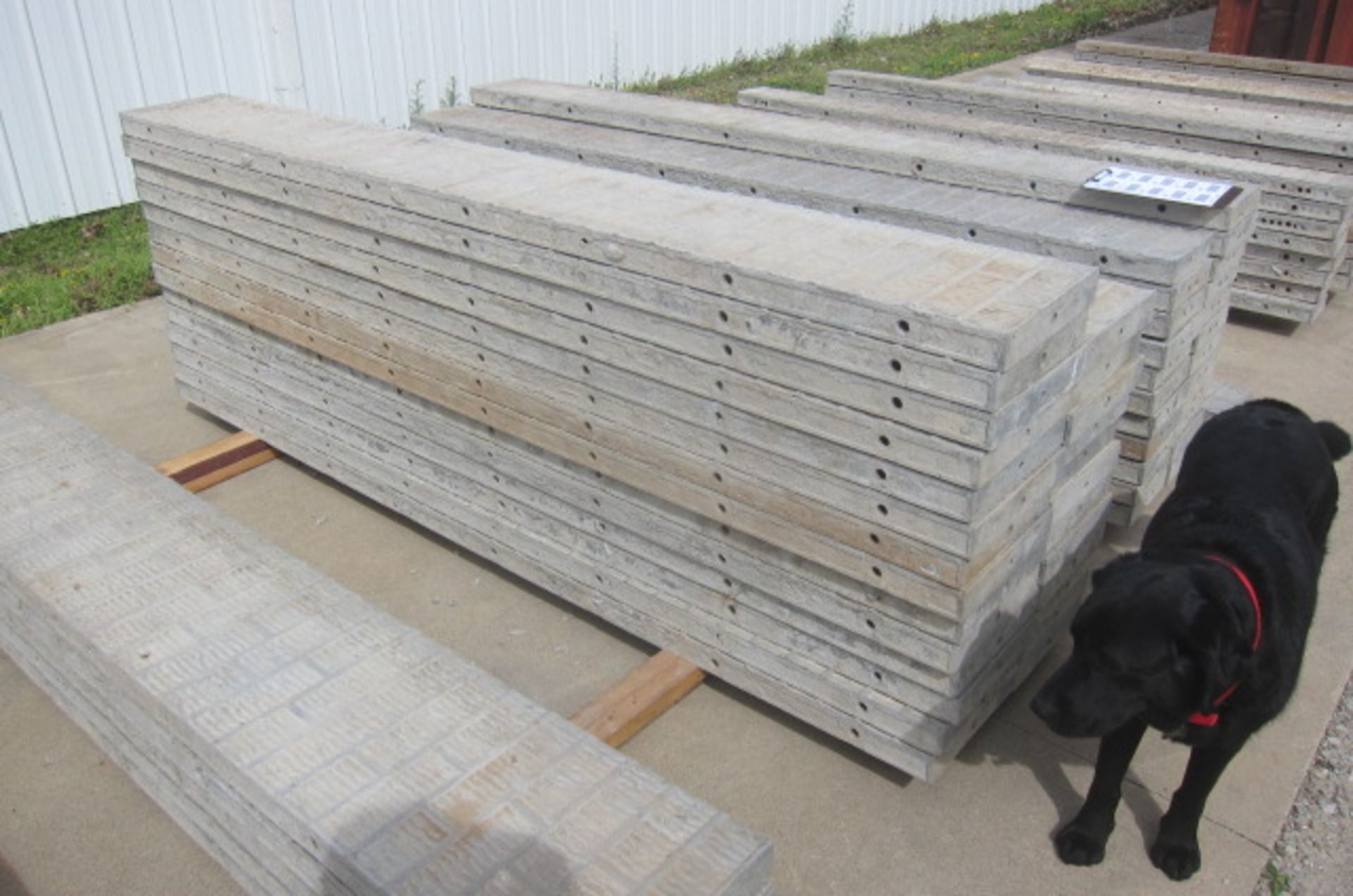 (14) 12" X 8' Wall-ties Aluminum Concrete Forms, VertiBrick, 6-12 Hole Pattern, Nice Clean Set - Image 3 of 3