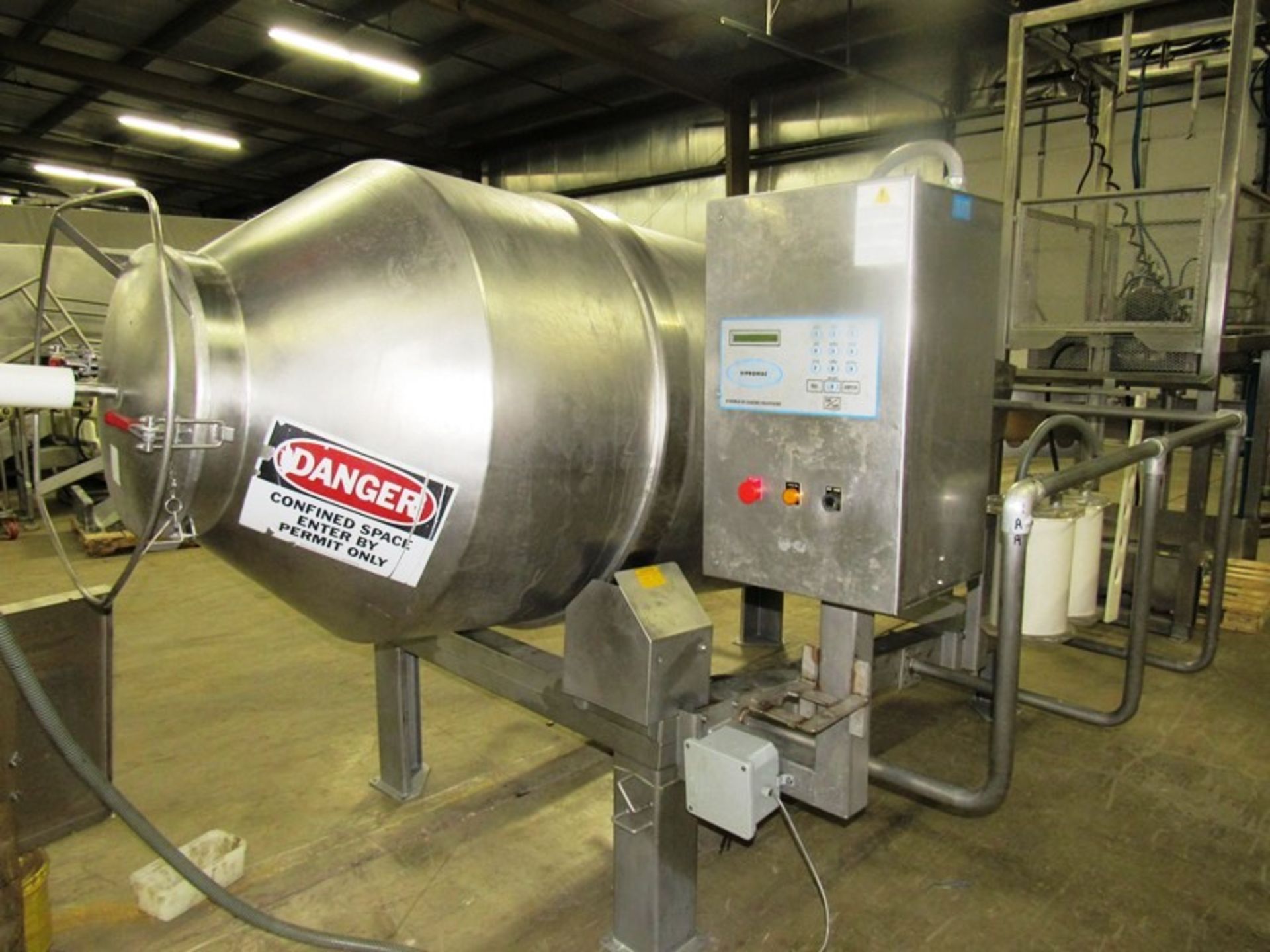 Sipromac Mdl VT2000 S.S. Vacuum Tumbler, 2,000 LB/907Kg, variable speed, reverse rotation for - Image 8 of 8