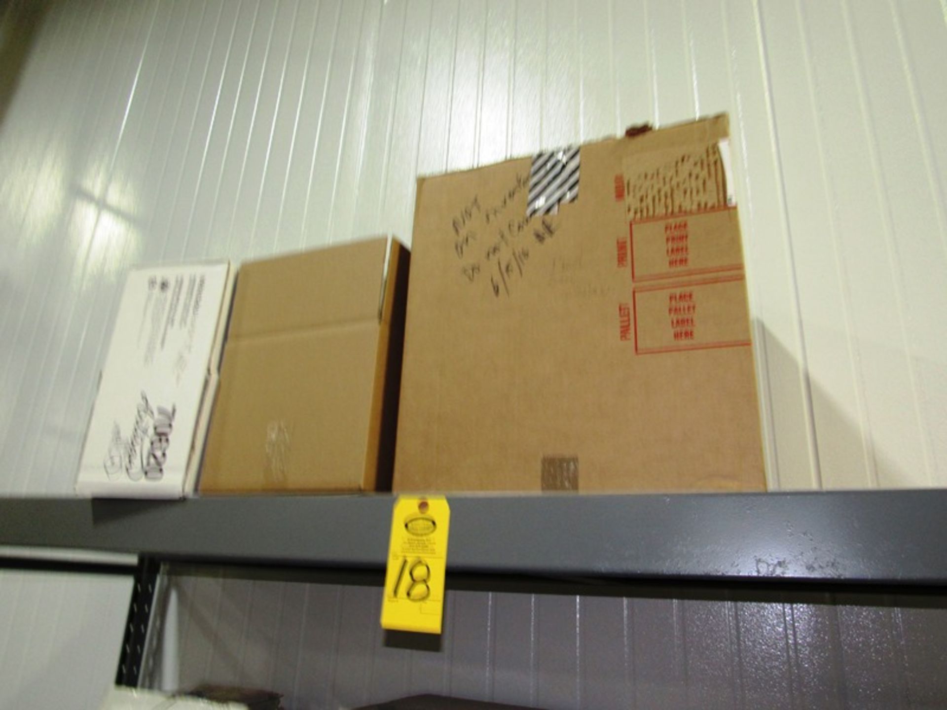 (2) Racks 22" W X 7' T X 102" L, 8 cross beams with contents: Hair Nets, Beard Covers, Gloves, - Image 7 of 7