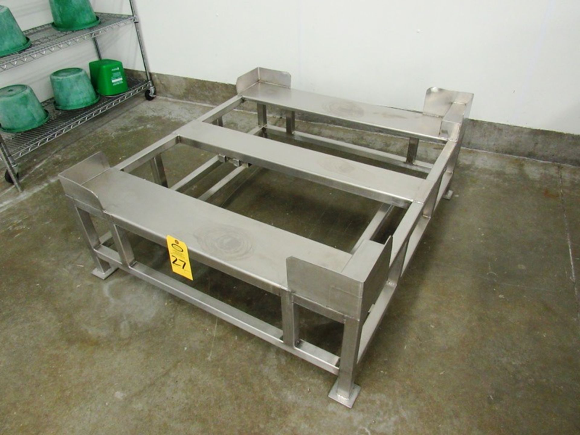 Stainless Steel Stand, 40" W X 48" L X 20" T (Removal Begins July 5th) Loading Fee $35 Rigger: