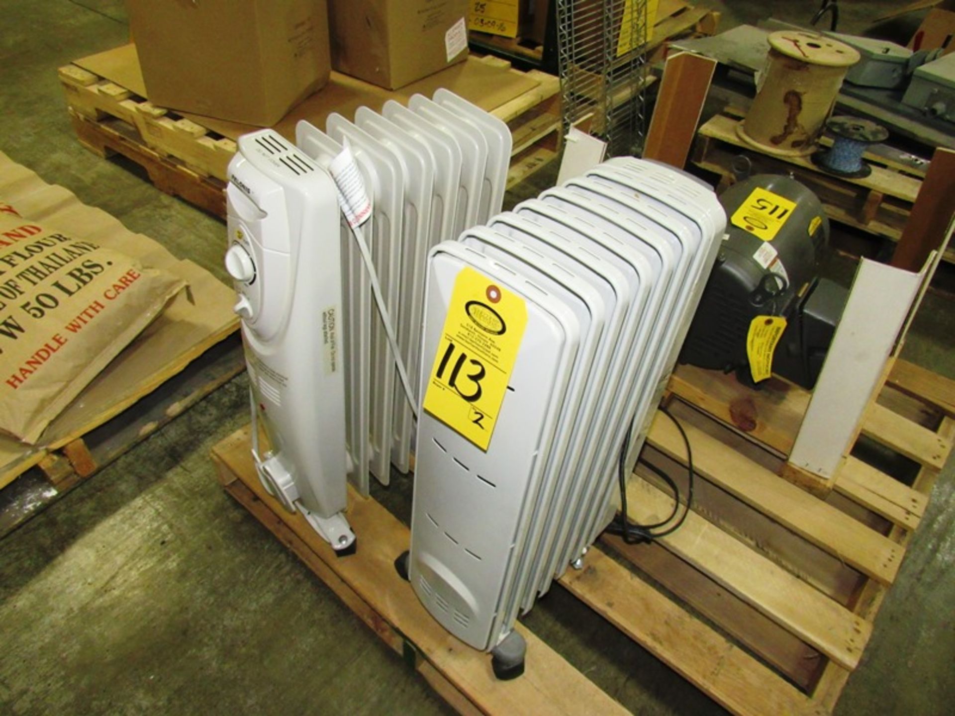 Pelonis Portable Space Heaters (Removal Begins July 5th) Loading Fee $35 Rigger: Norm Pavlish (