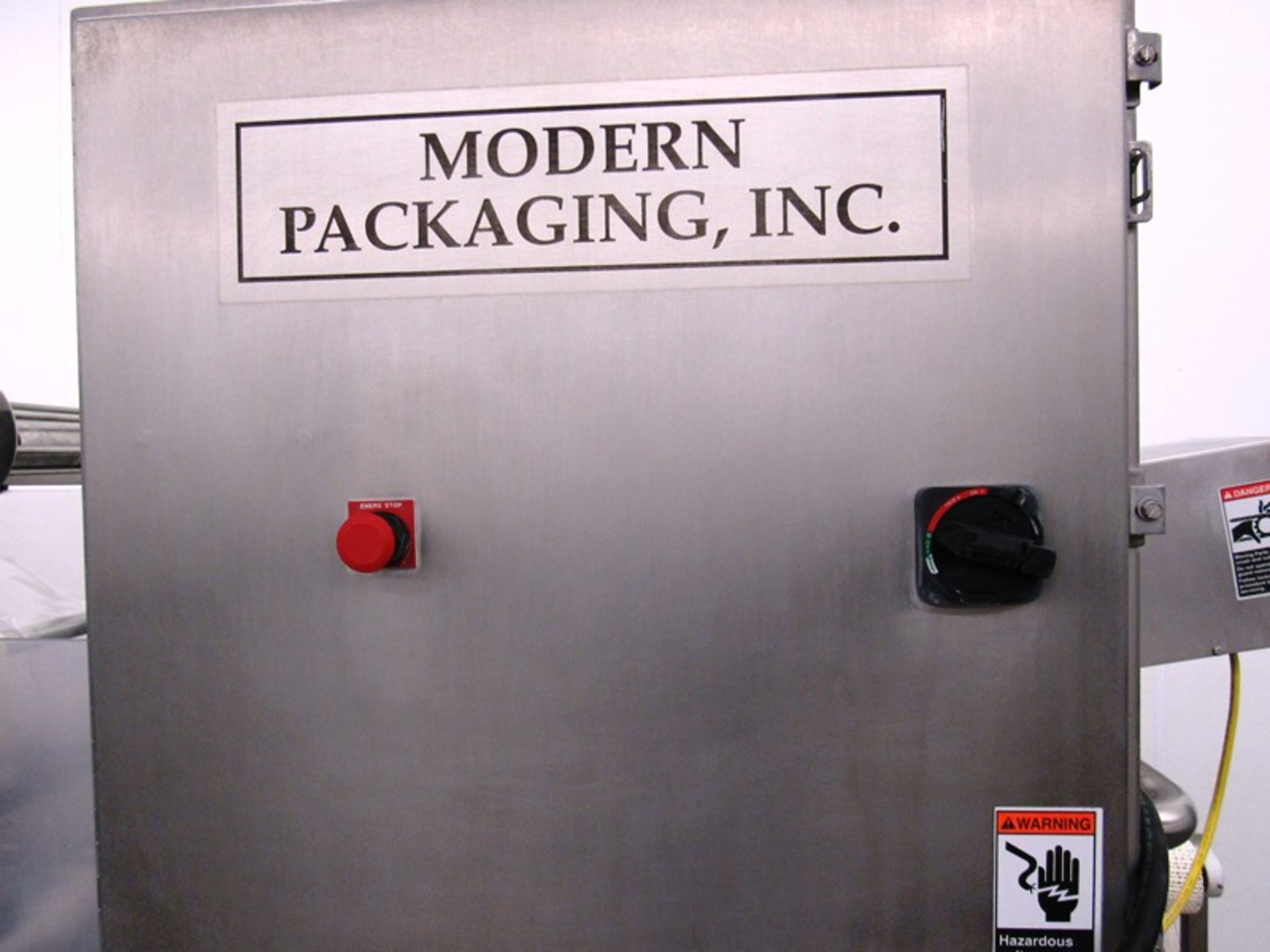 Modern Packaging Mdl. SL-1 x 1 Automatic Single Lane Straight Line Cup Filler, cup denester, roll - Image 14 of 16