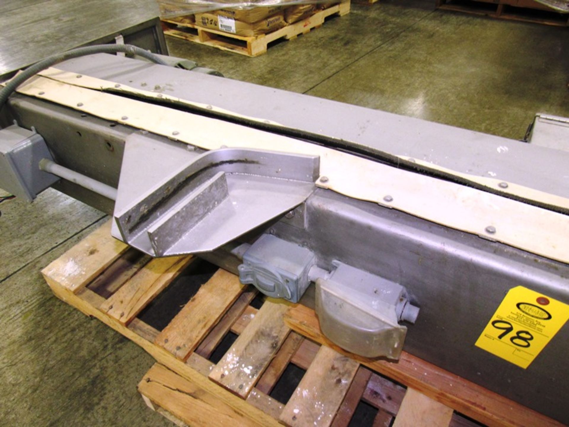 AMFEC Mdl. 2-3K Stainless Steel Column Dumper, Ser. #851145, 8' dump height, 3 phase motor ( - Image 4 of 4