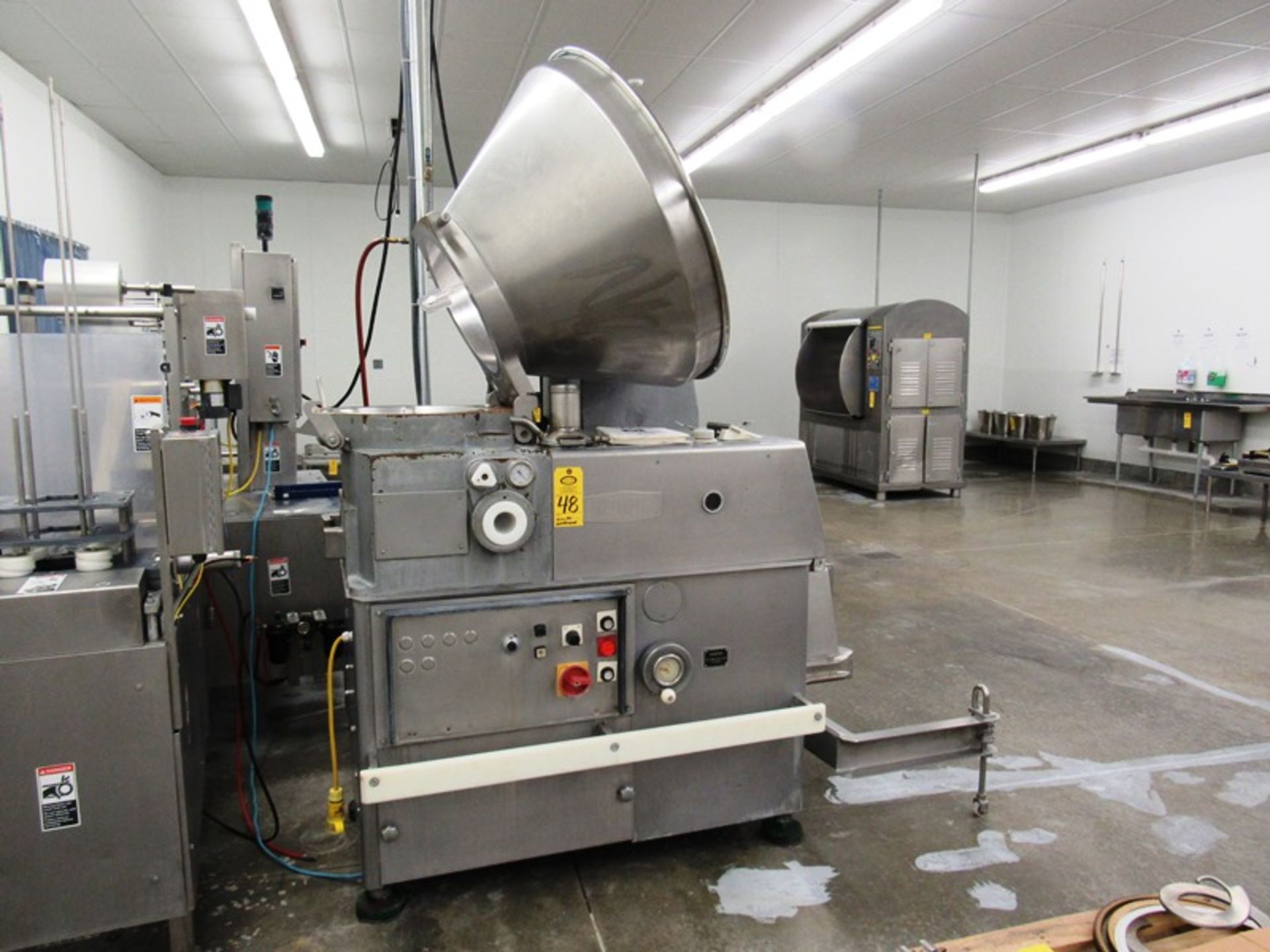 Vemag Mdl. 3000 S1 Stainless Steel Continuous Vacuum Stuffer, stainless steel hopper & worm,