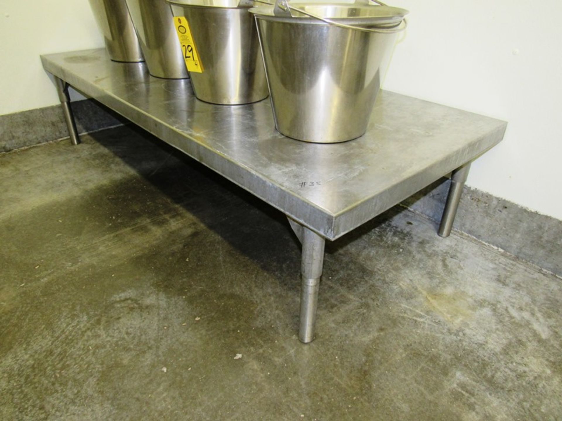 Stainless Steel Tables, 30" W X 6' L X 17" T (Removal Begins July 5th) Loading Fee $35 Rigger: - Image 2 of 2