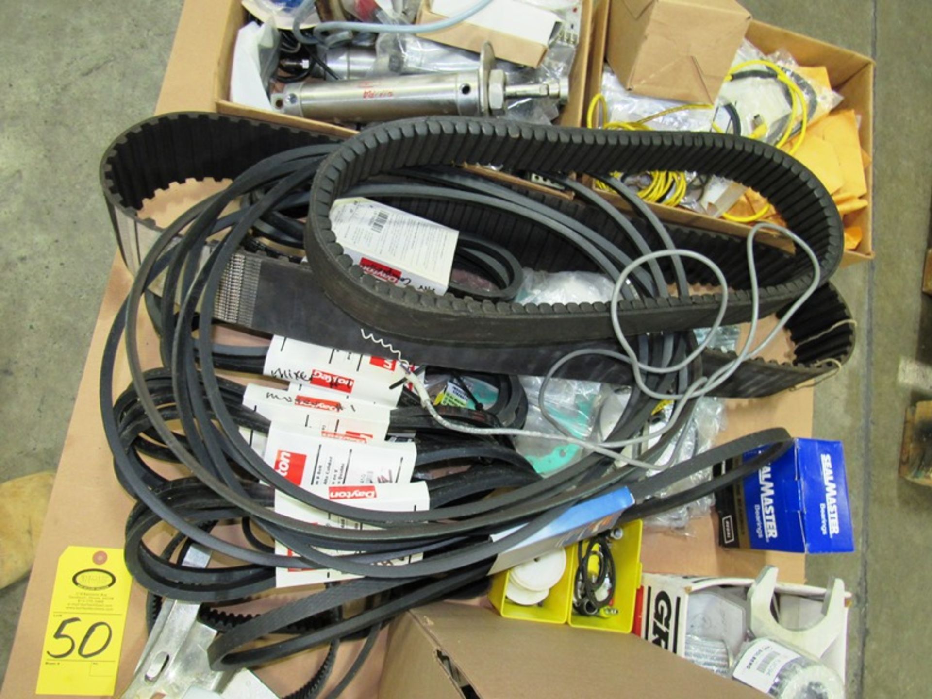 Skid of Mainly Vemag Parts: Belts, Filters, Photo Eye Sensors, Contactors, Gears, Pneumatic - Image 2 of 4