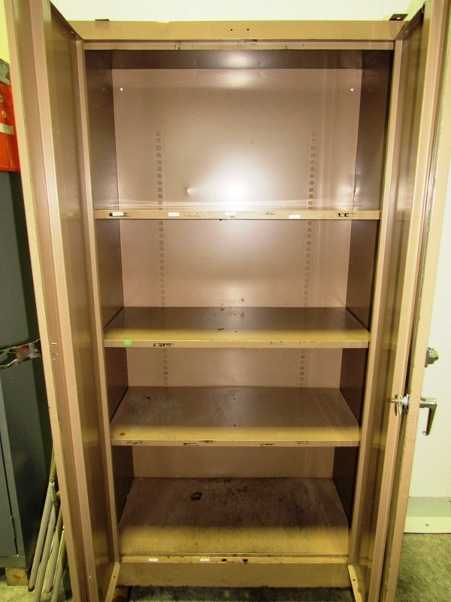 (2) File Cabinets with Cleaning Supplies, Poly Gloves, Dish Soap, Bleach, (1) 4-Drawer Lateral - Image 4 of 4