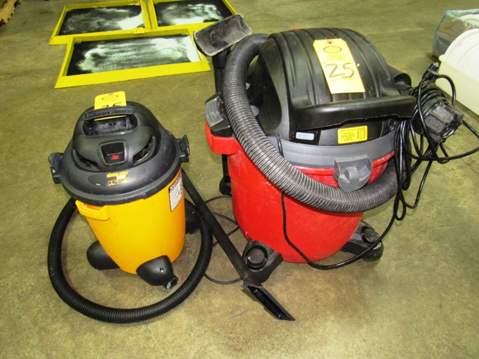 (1) Craftsman 20 Gallon Shop Vac & (1) Shop Vac 6-Gallon Shop Vac (Removal Begins July 5th)