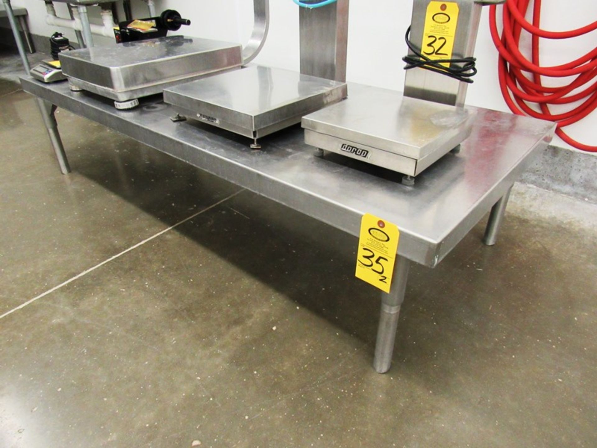 Stainless Steel Tables, 30" W X 6' L X 17" T (Removal Begins July 5th) Loading Fee $35 Rigger: