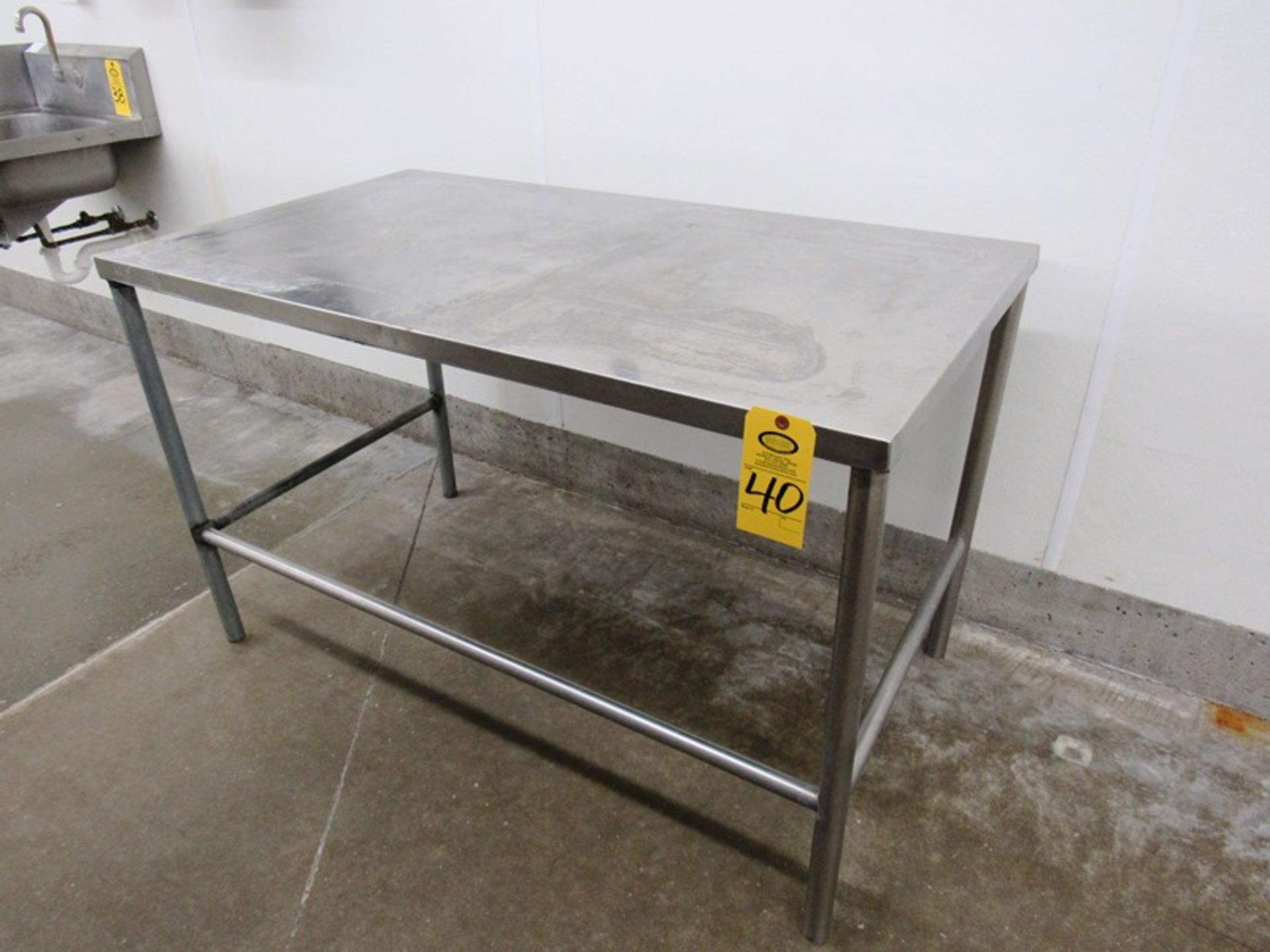 Stainless Steel Table, 30" W X 54" L X 33" T (Removal Begins July 5th) Loading Fee $35 Rigger: