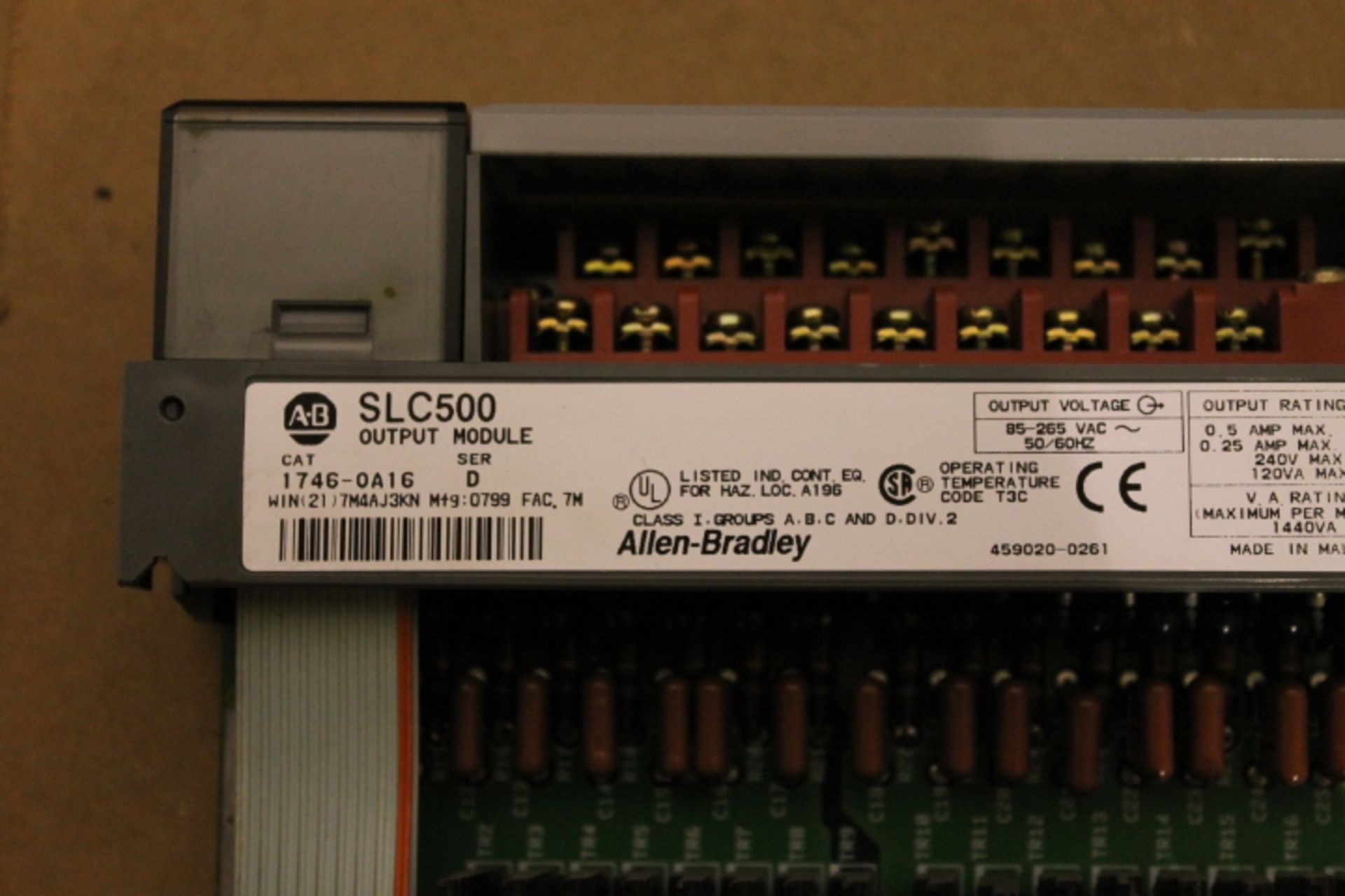 ALLEN-BRADLEY SLC 500 RACK W/ VARIOUS CARDS (SEE PICTURES) - Image 5 of 5