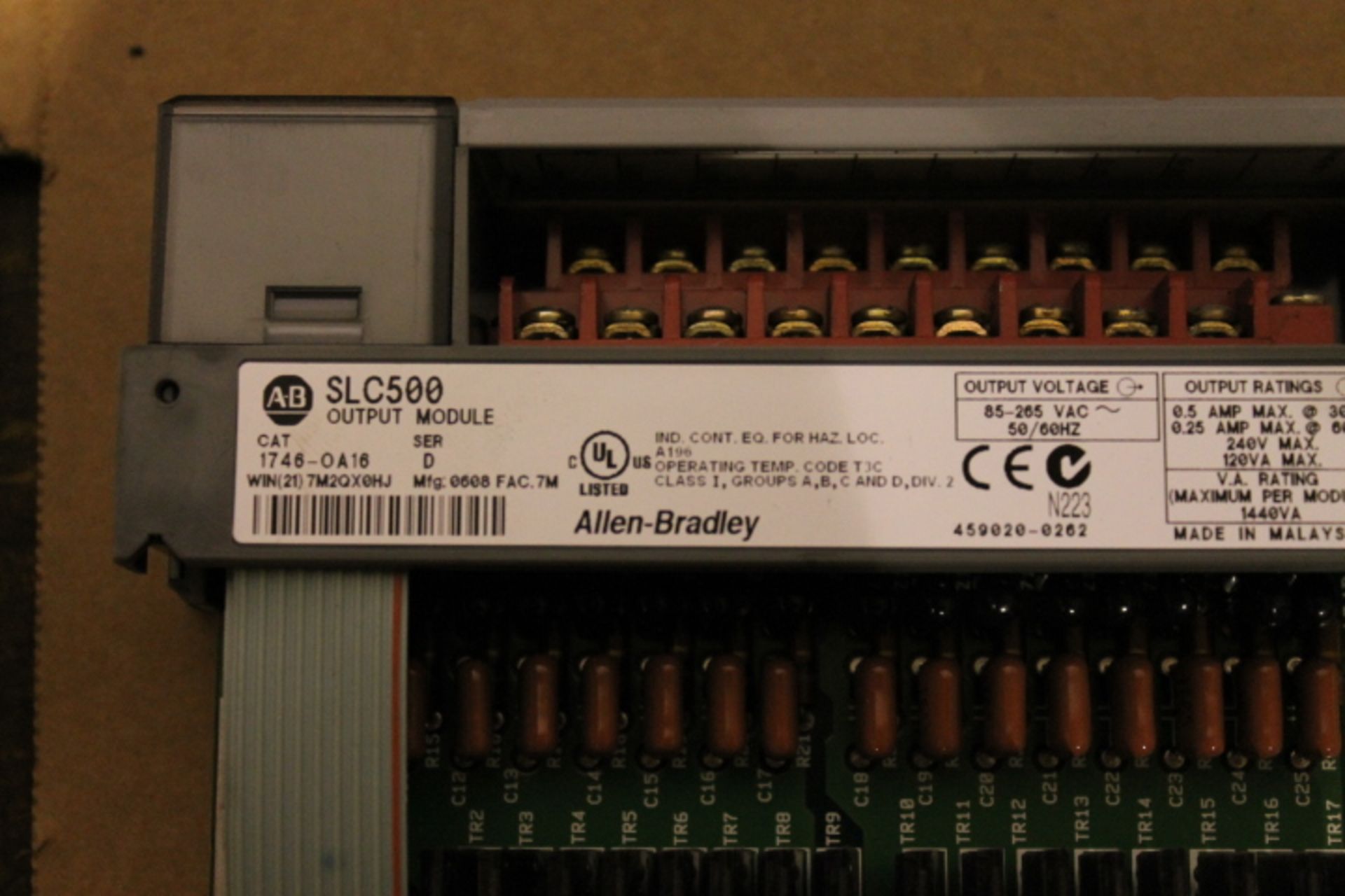 ALLEN-BRADLEY SLC 500 RACK W/ VARIOUS CARDS (SEE PICTURES) - Image 6 of 6