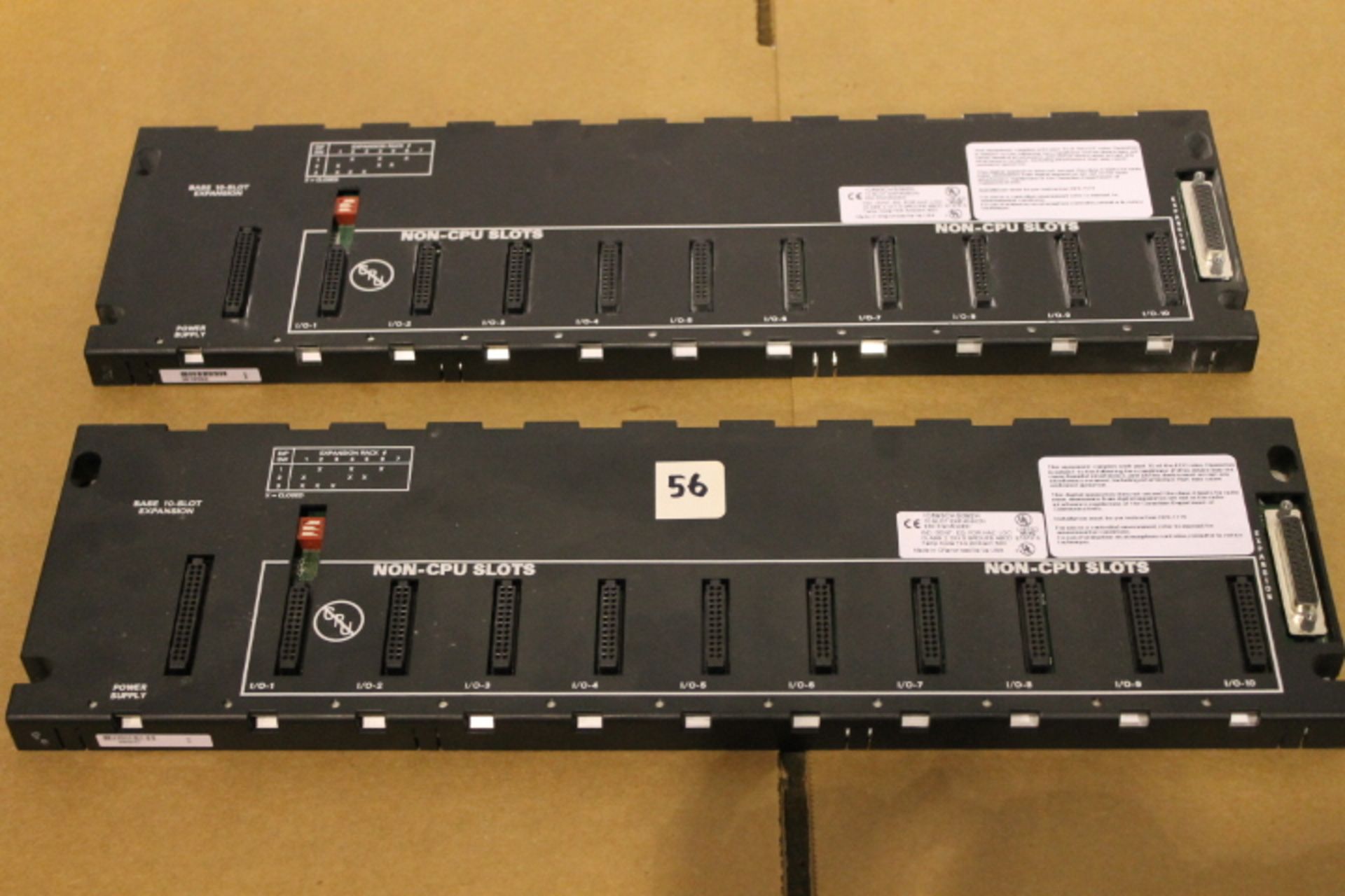 (LOT OF 2) GE FANUC BASE 10-SLOT EXPANSION IC693CHS392H