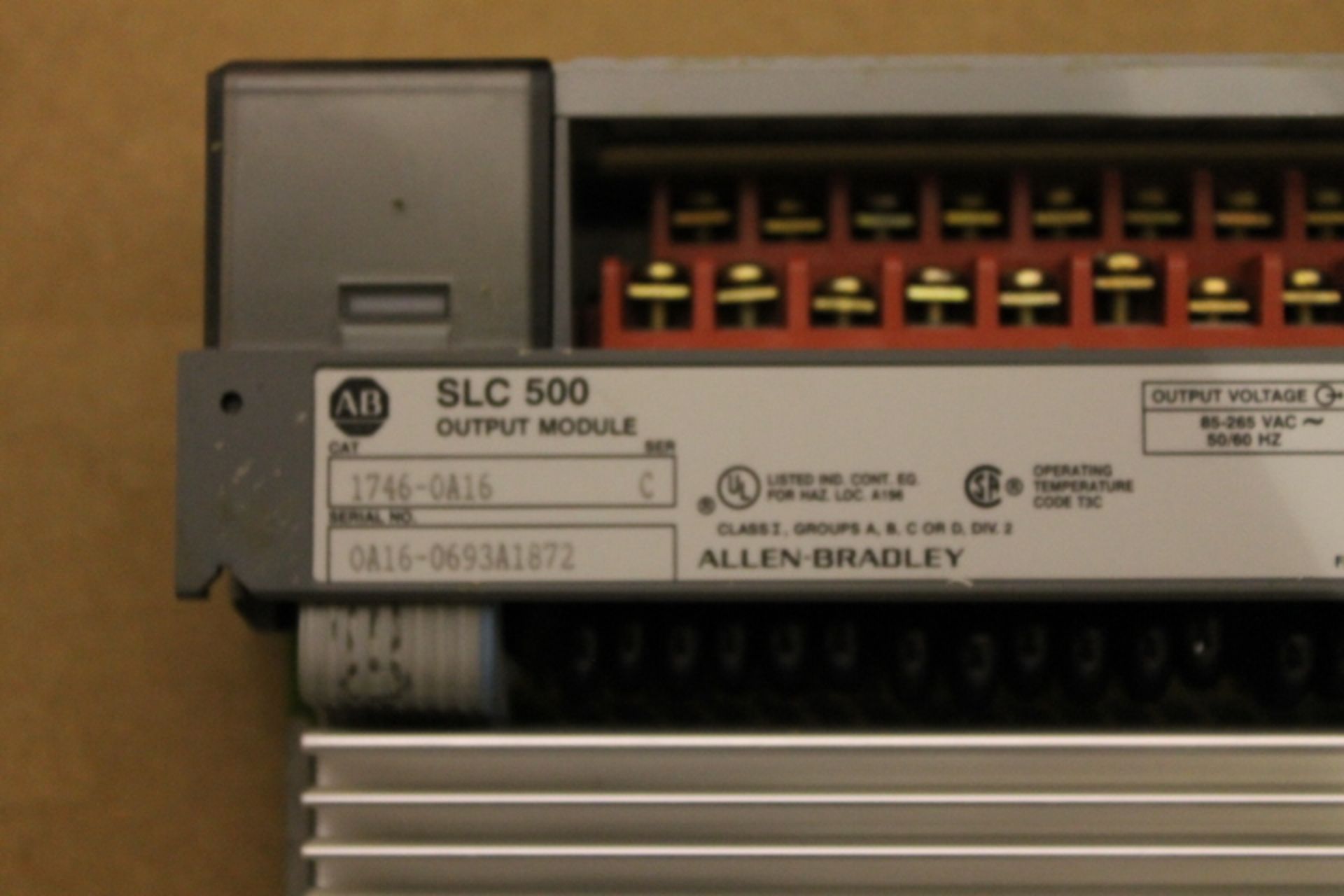 ALLEN-BRADLEY SLC 500 RACK W/ VARIOUS CARDS (SEE PICTURES) - Image 4 of 4