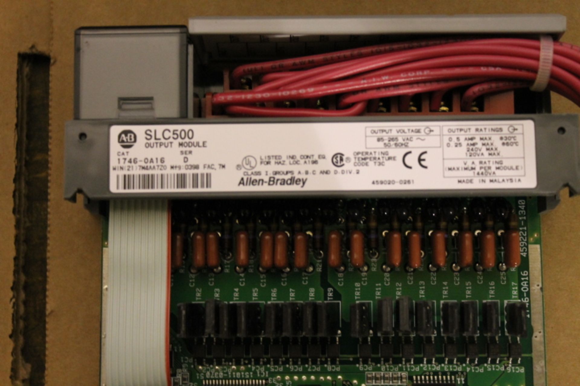 ALLEN-BRADLEY SLC 500 RACK W/ VARIOUS CARDS (SEE PICTURES) - Image 5 of 5