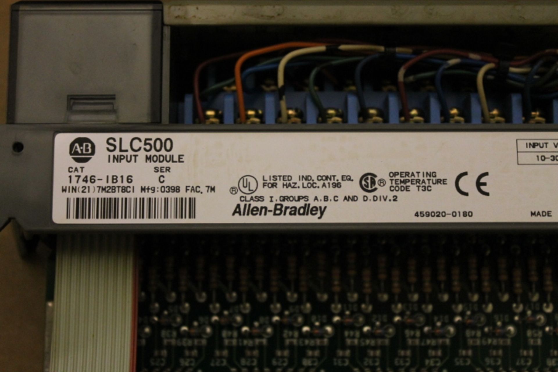 ALLEN-BRADLEY SLC 500 RACK W/ VARIOUS CARDS (SEE PICTURES) & 1746-P2 POWER SUPPLY - Image 5 of 5