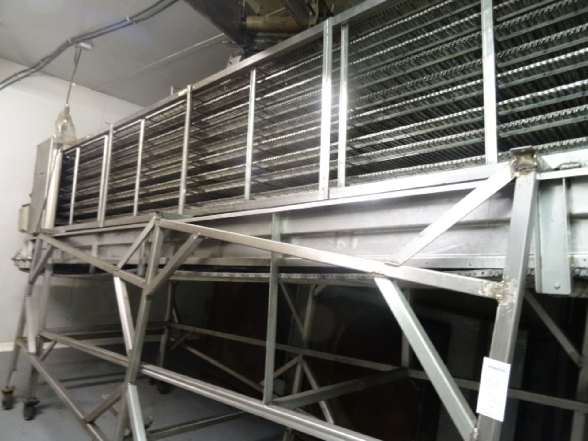1x, 28' x 48" S/S Conveyor w/ 5 Level Cooling Conveyor System - Image 7 of 10