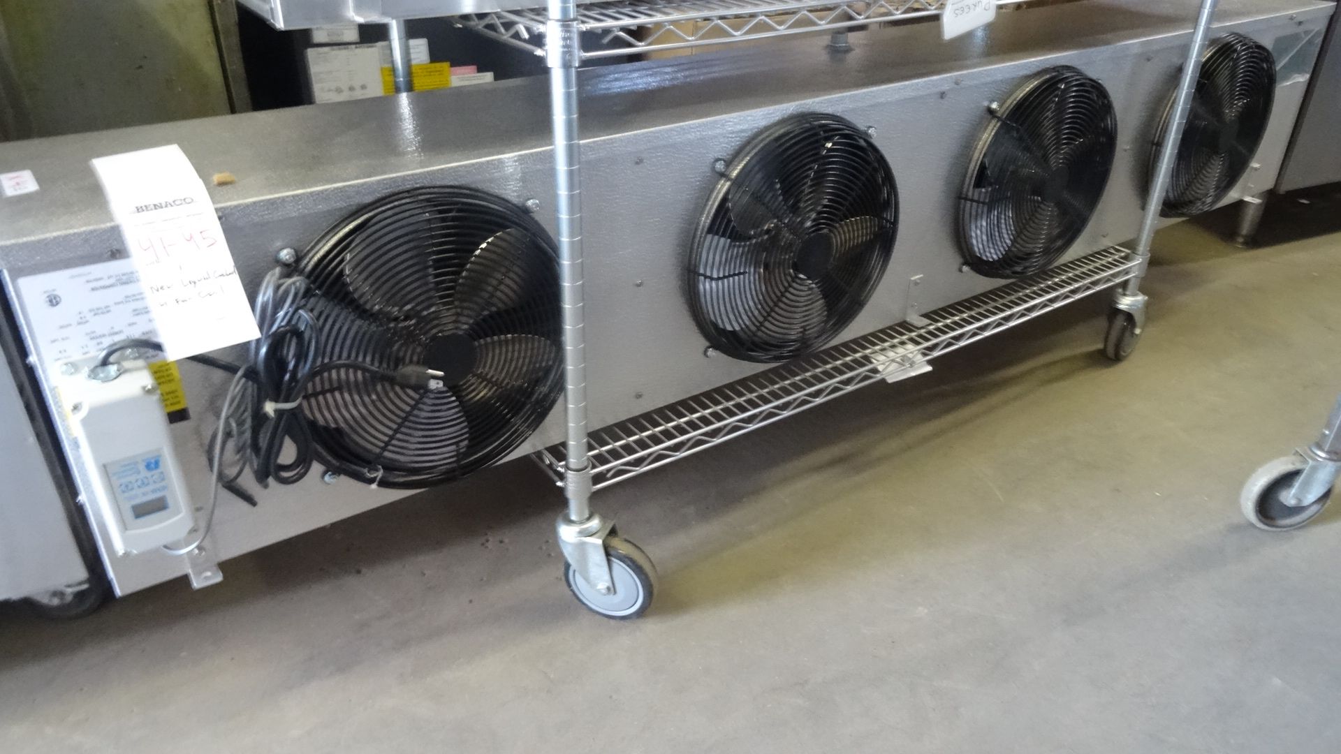 1x, New Water Cooled 4 Fan Condenser Coil