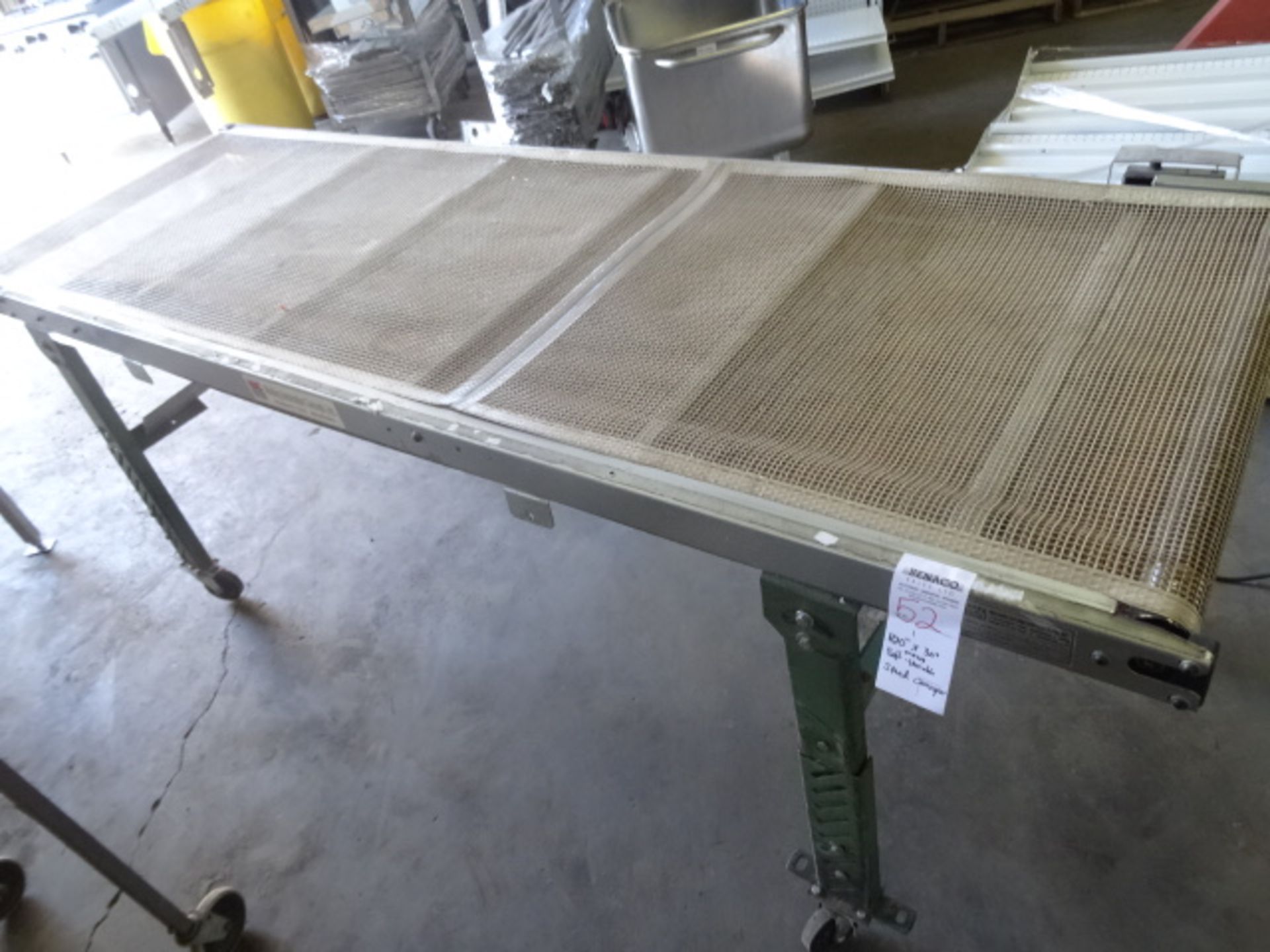 1x, 100" x 30" Mesh Belt Variable Speed Conveyor 110v - Image 3 of 6