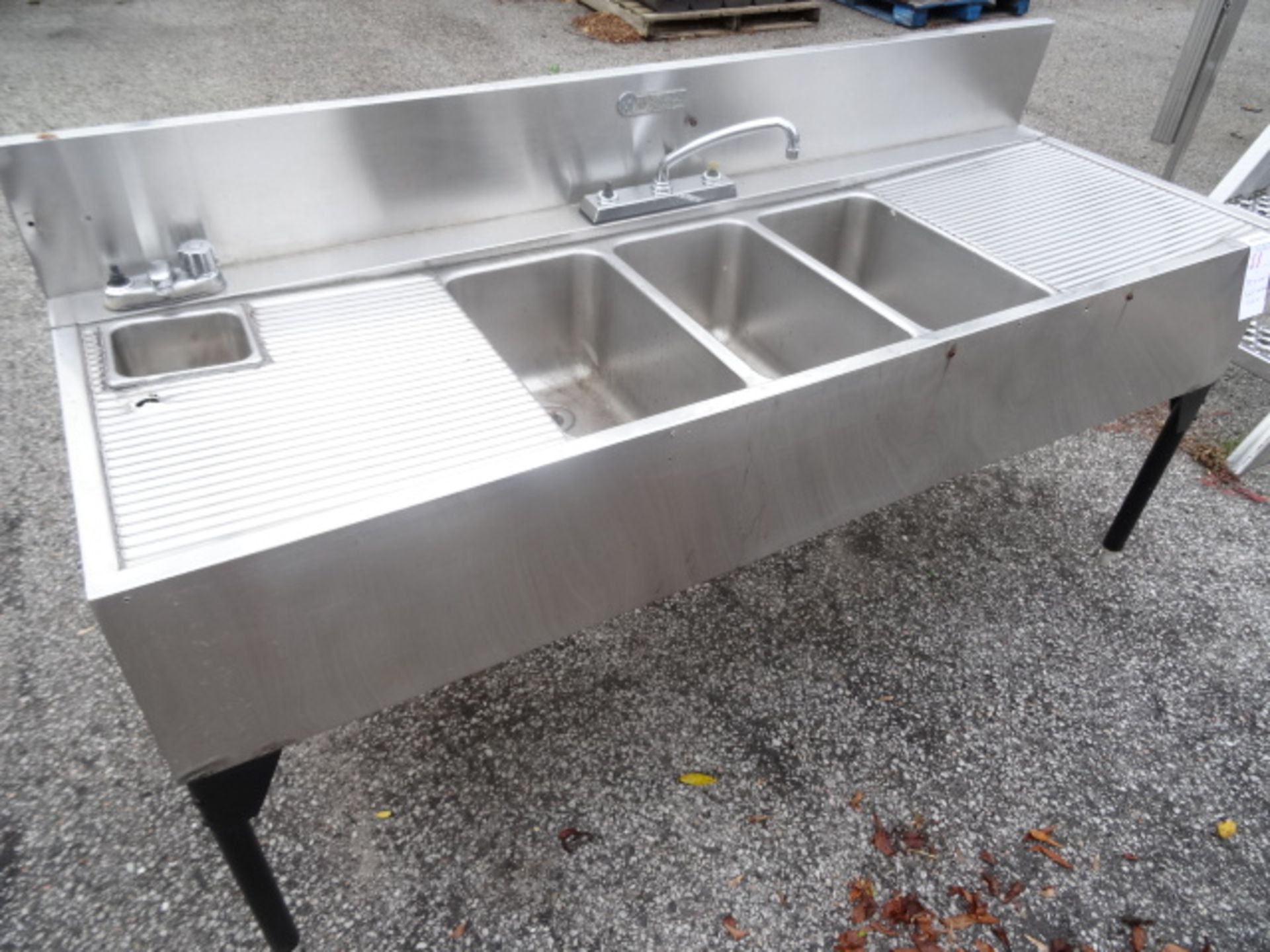 1x, 72" x 24" 3 Well Cocktail Sink - Image 3 of 4