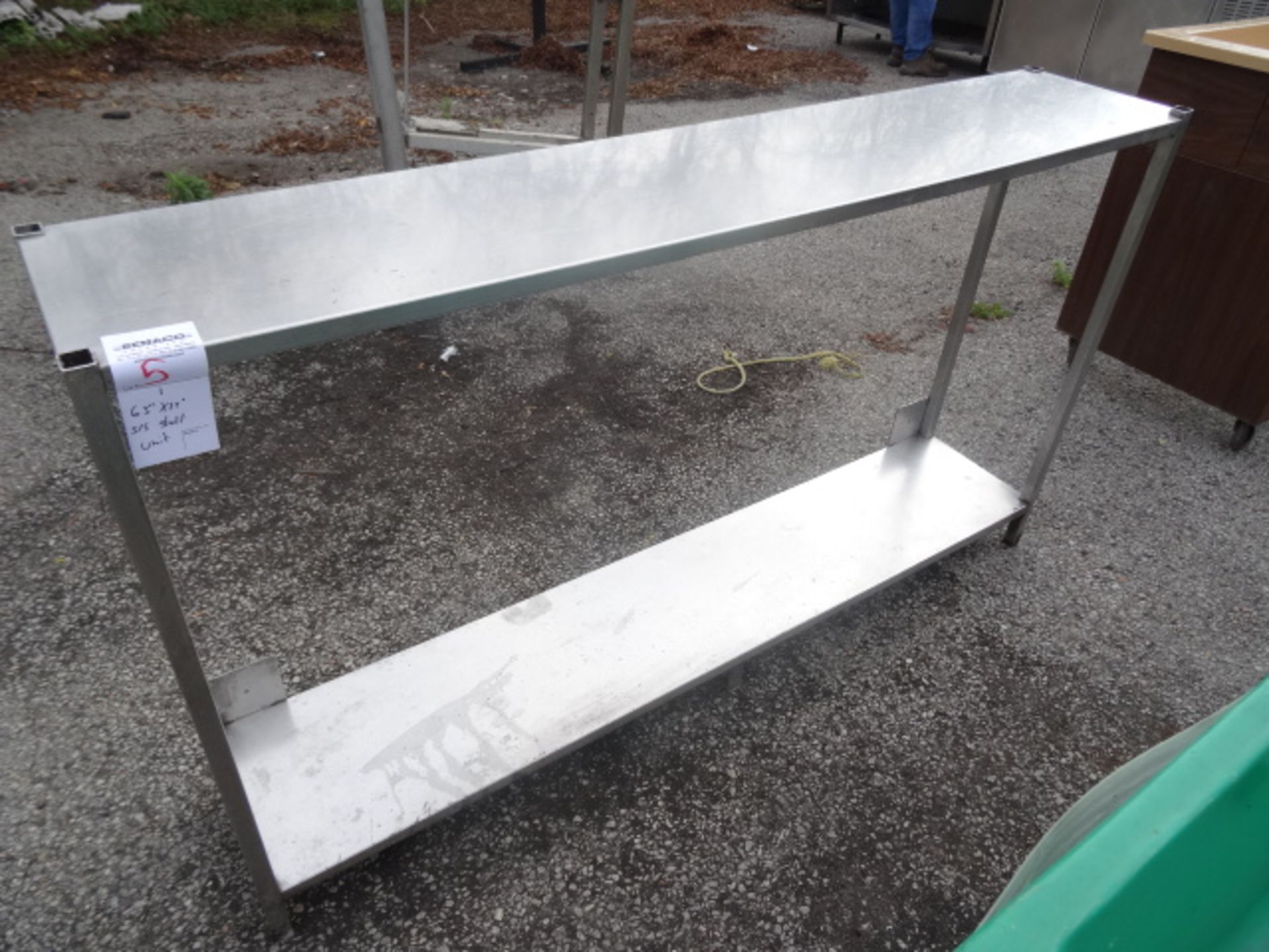 1x, 63" x 12" S/S Shelf Unit