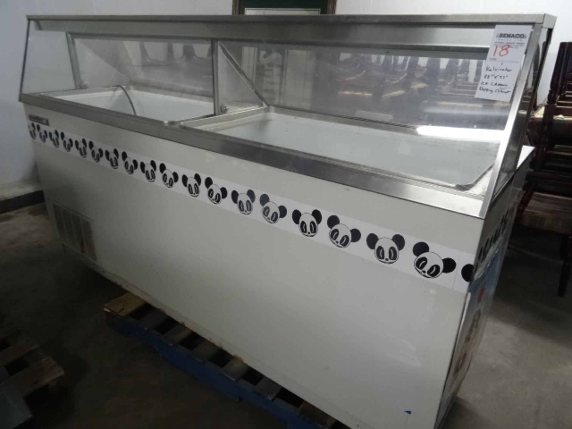 1x, Kelvinator 88" Ice Cream Dipping Cabinet