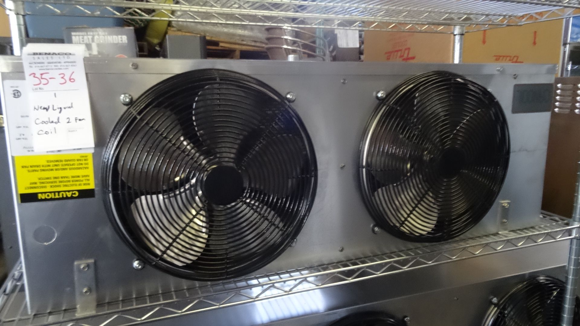 1x, New 2 Fan Refrigeration Coil