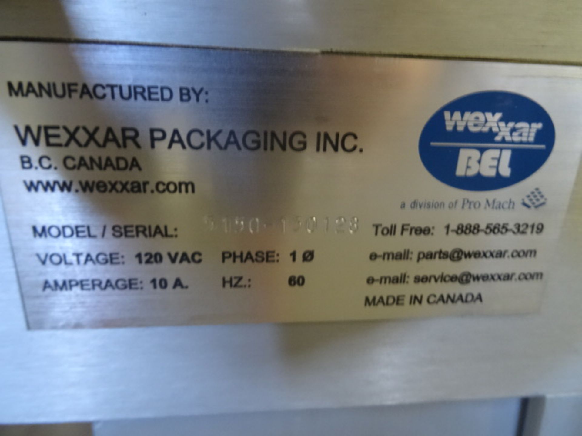 1x, Wexxar BEL 5150 WFPS Case Sealer - Image 6 of 12