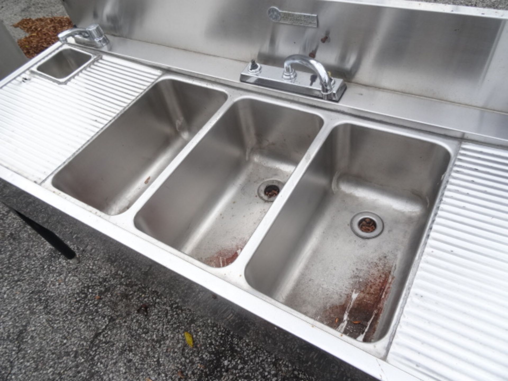 1x, 72" x 24" 3 Well Cocktail Sink - Image 2 of 4