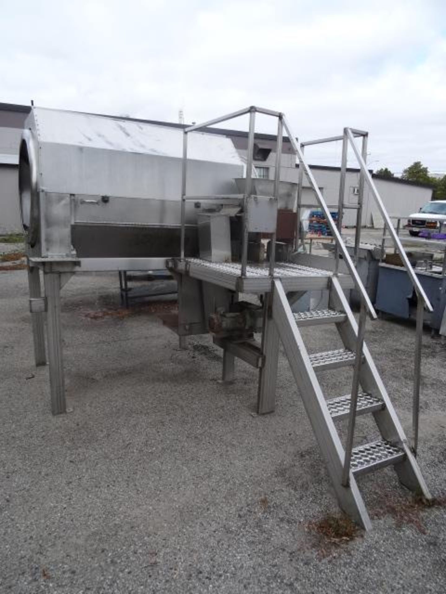 1x, S/S Destoner 6' x 36" Tumbler w/ Stairs / Platform - Image 13 of 14