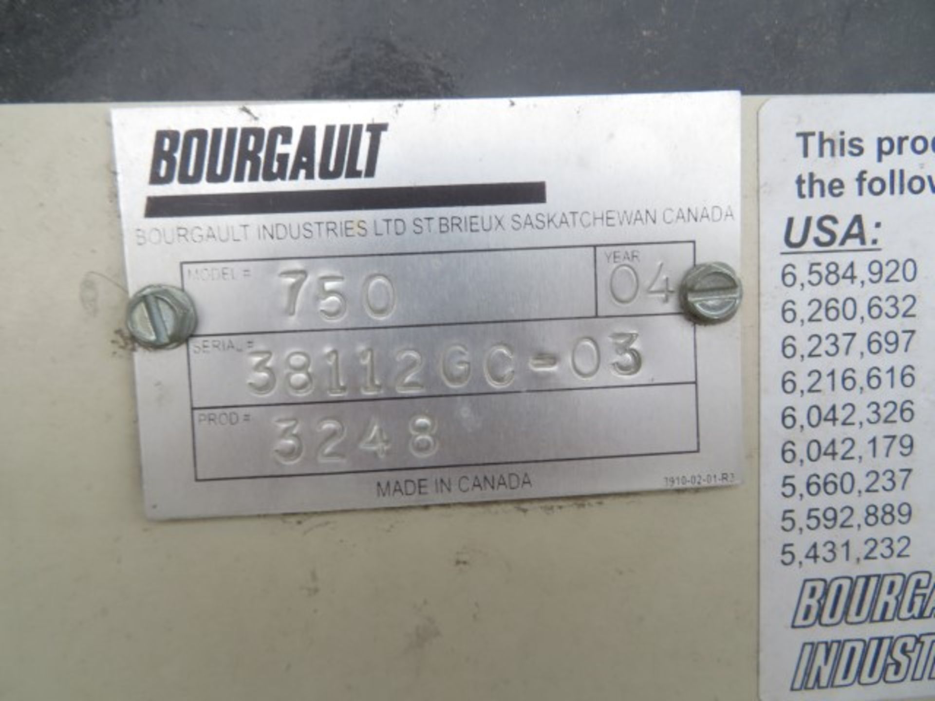 2004 Bourgault 750 grain smart cart, PTO Drive, 600/65R/32 tires - Image 4 of 4