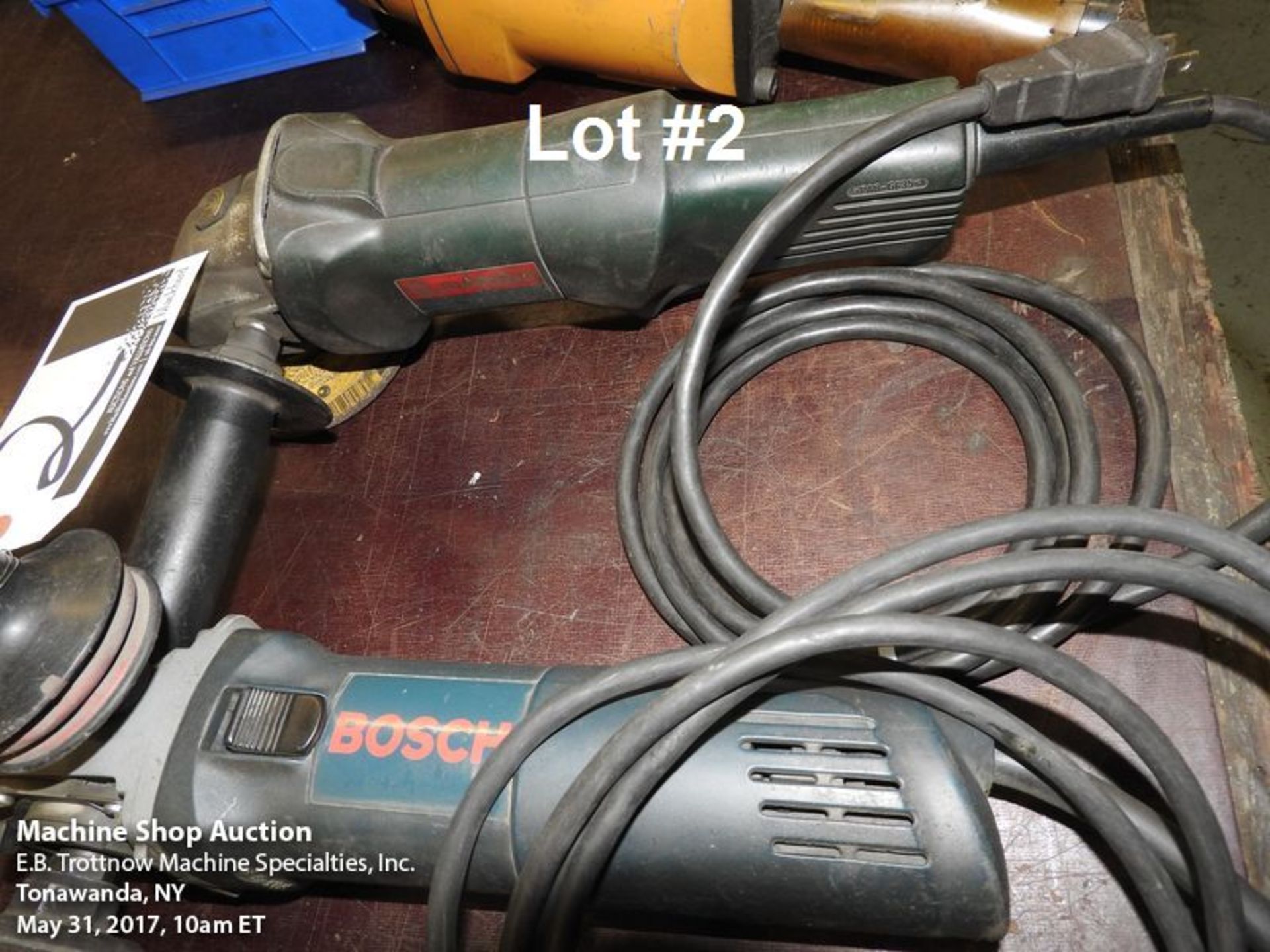 Lot- Bosch #1706AE angle grinder and Metabo angle grind