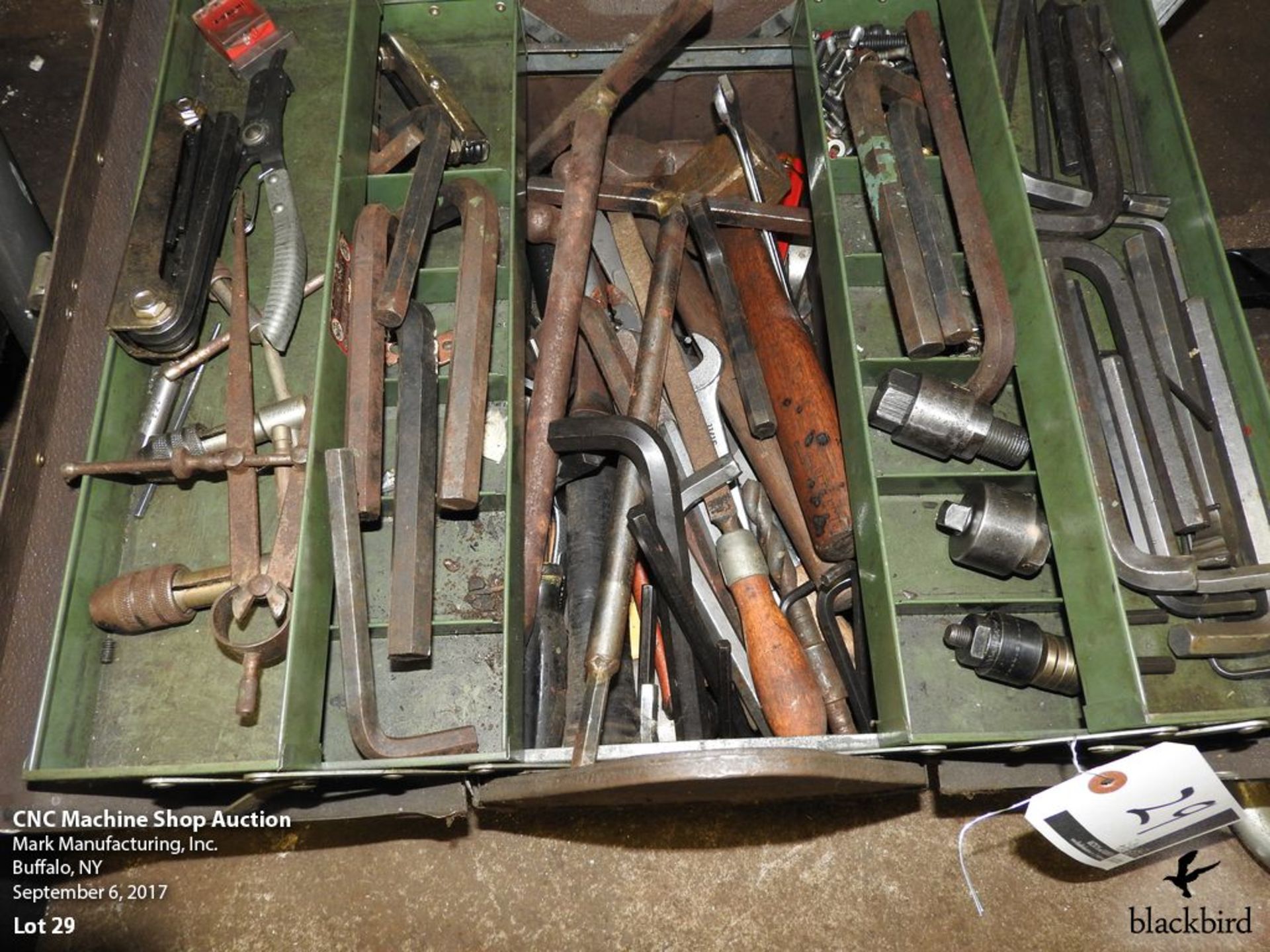 Tool box with tools