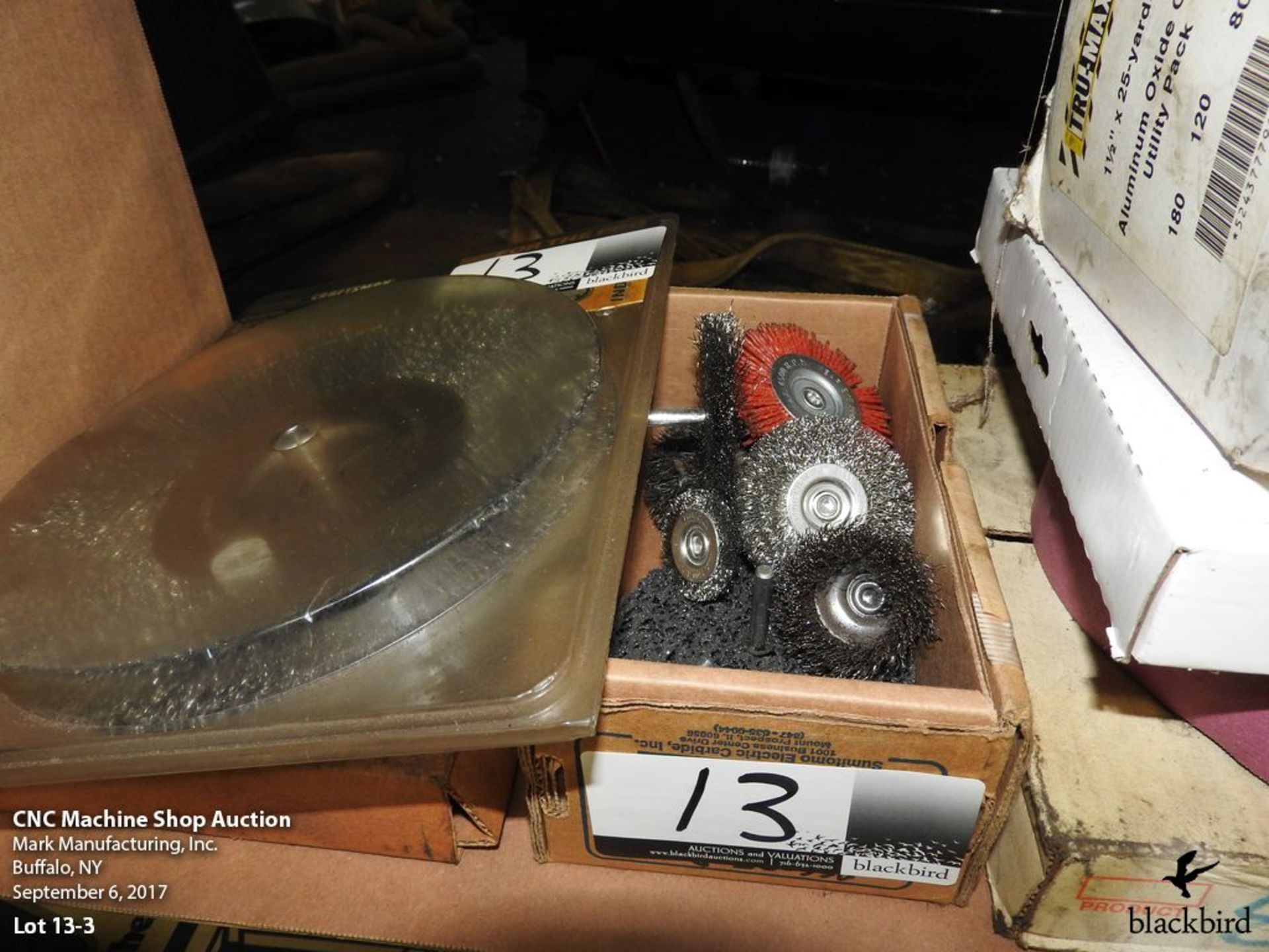 Lot- Emery sand paper, Emery commutator rolls, grinding wheels, grinding disc and wire wheel - Image 4 of 5