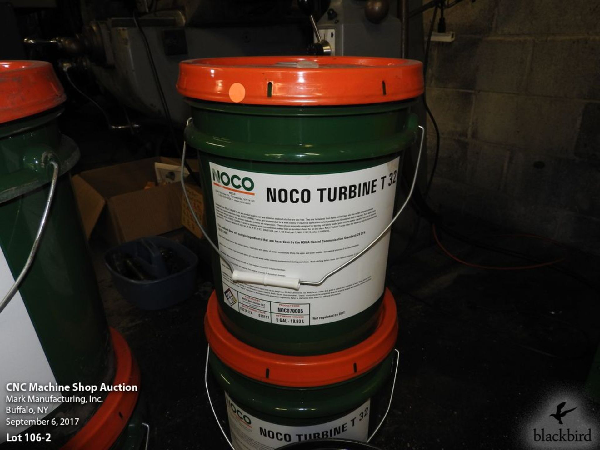 Lot- Sealed 5 gallon pails of NOCO (2) Waylube 68, (3) NOCO turbine T-32, and (1) NOCO rust stop - Image 3 of 4