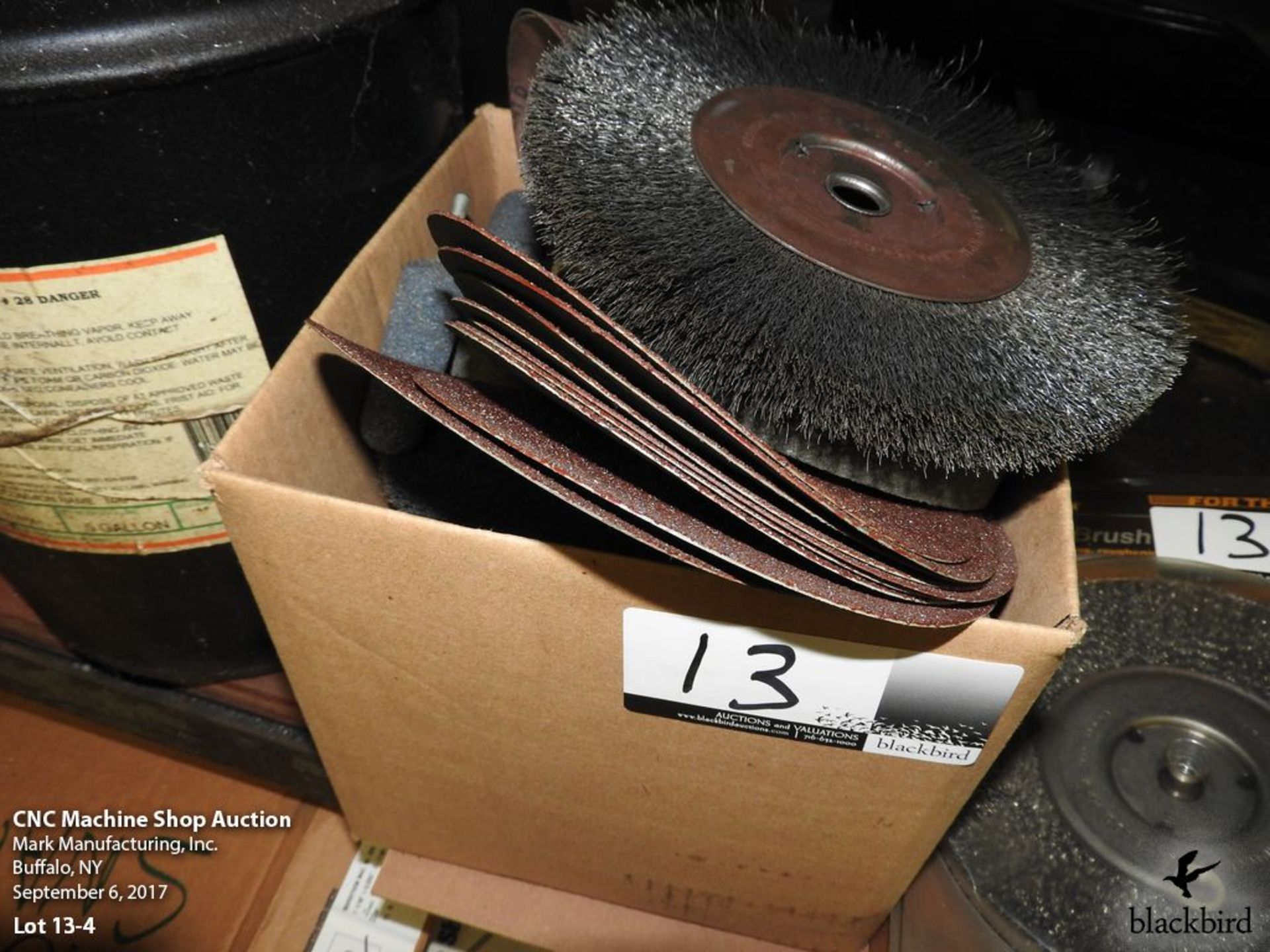 Lot- Emery sand paper, Emery commutator rolls, grinding wheels, grinding disc and wire wheel - Image 5 of 5