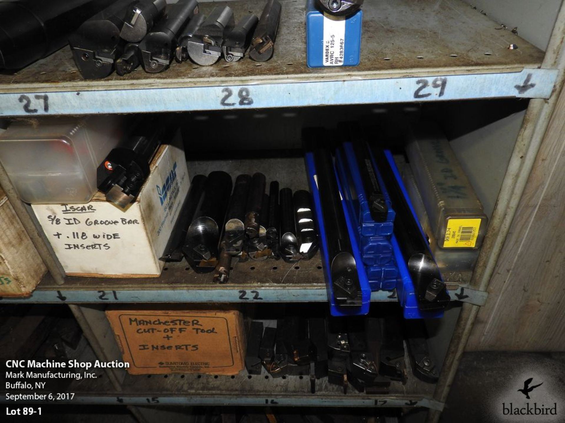 Lot- A lot of boring bars, tool holders in bottom of shelving - Image 2 of 4