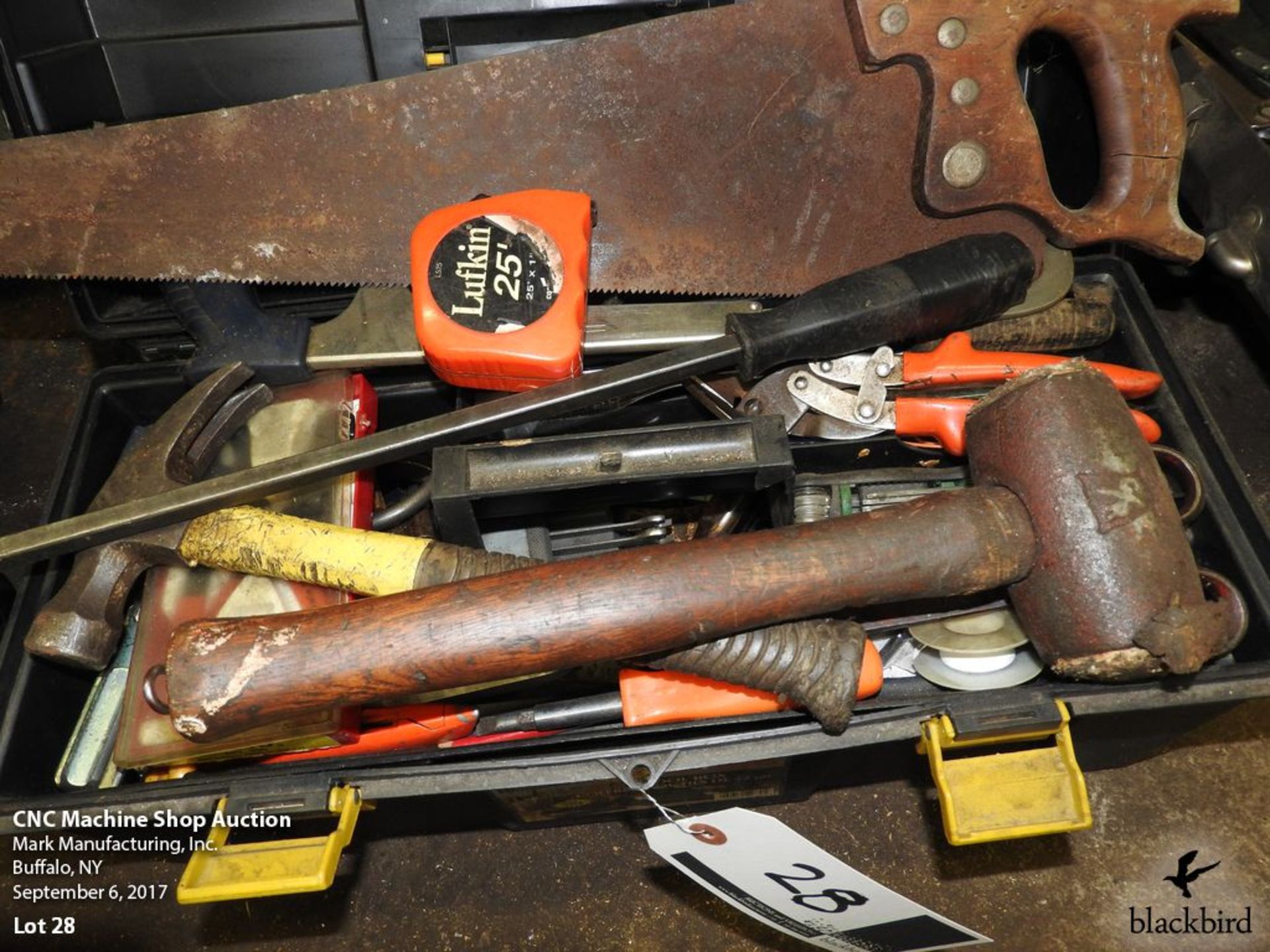 Tool box with tools