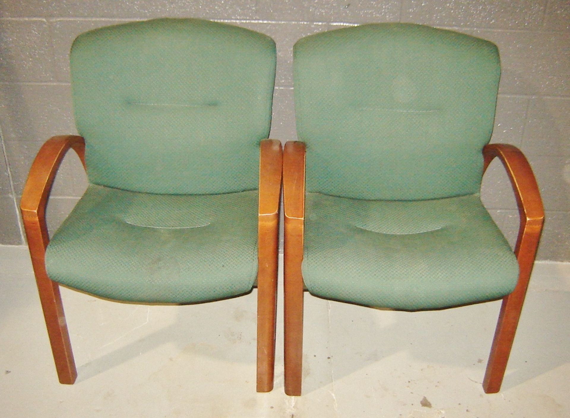 Upholstered & Wooden Frame Arm Chairs - Image 4 of 4