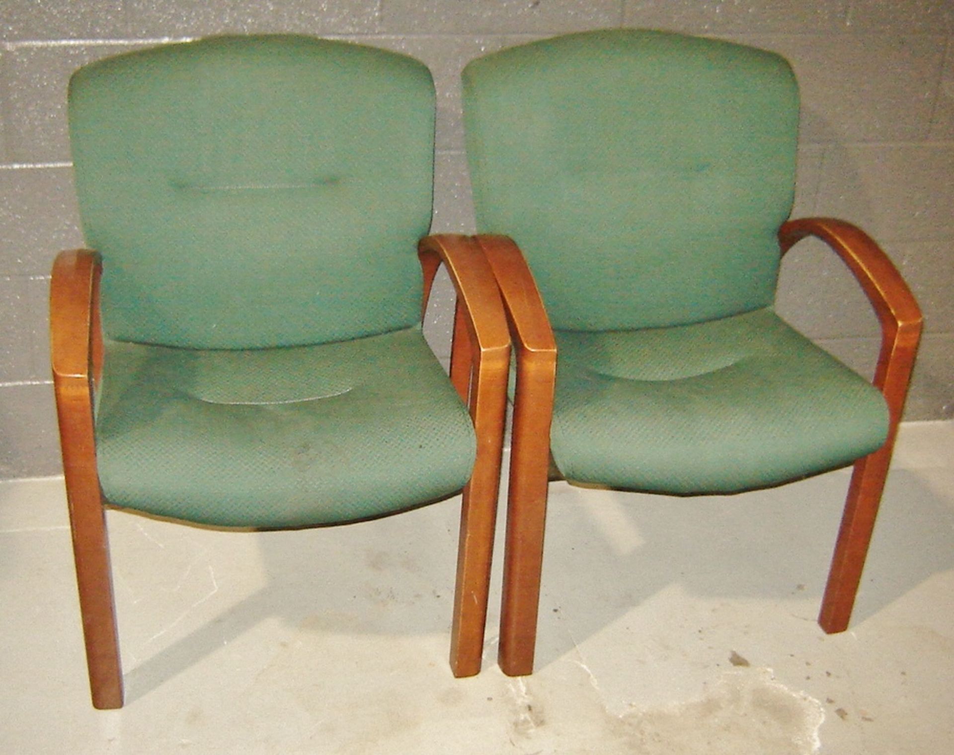 Upholstered & Wooden Frame Arm Chairs - Image 2 of 4