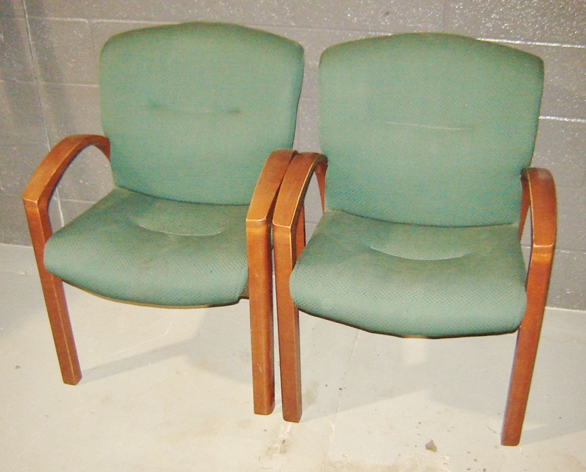 Upholstered & Wooden Frame Arm Chairs - Image 3 of 4