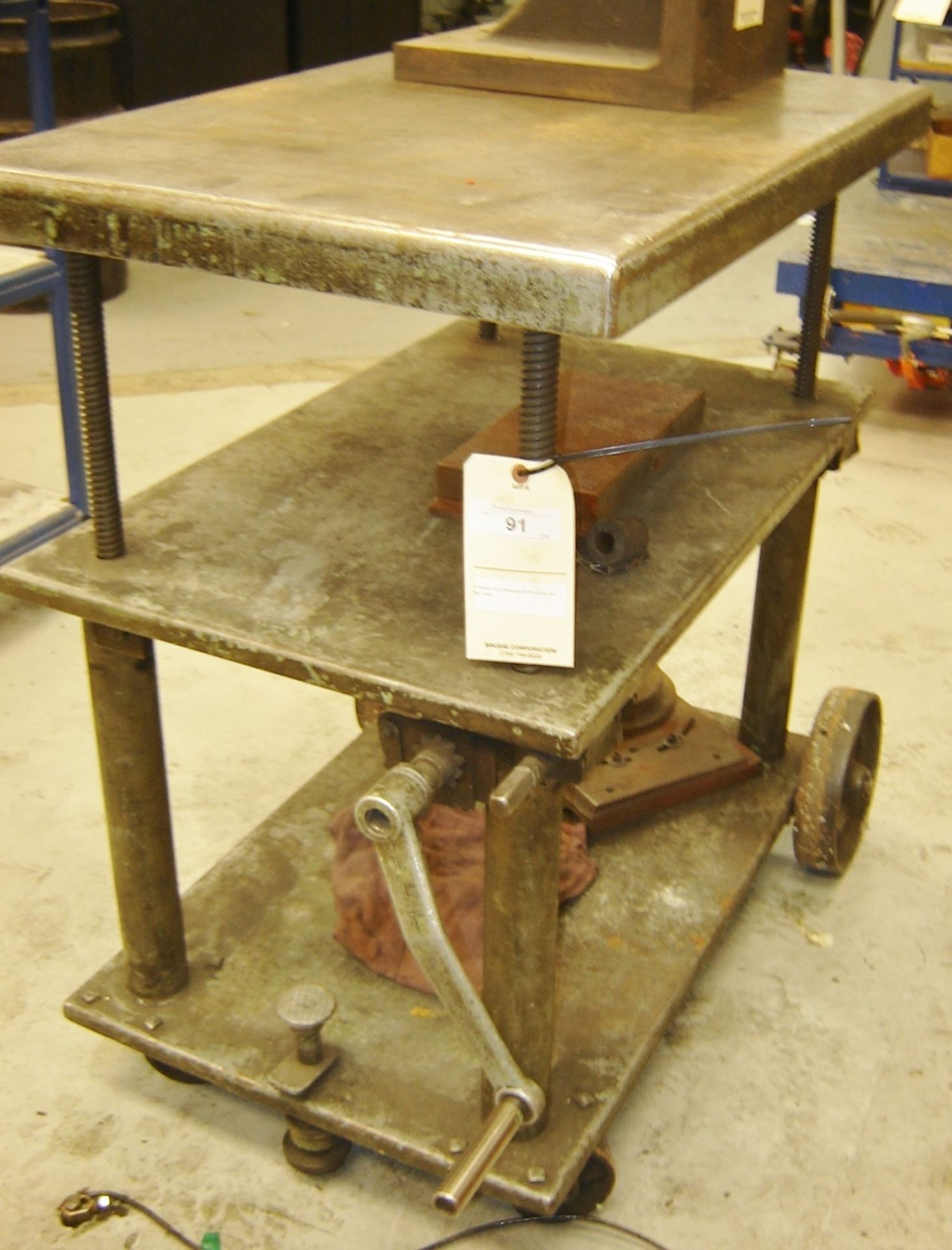 MANUAL PORTABLE DIE LIFT TABLE