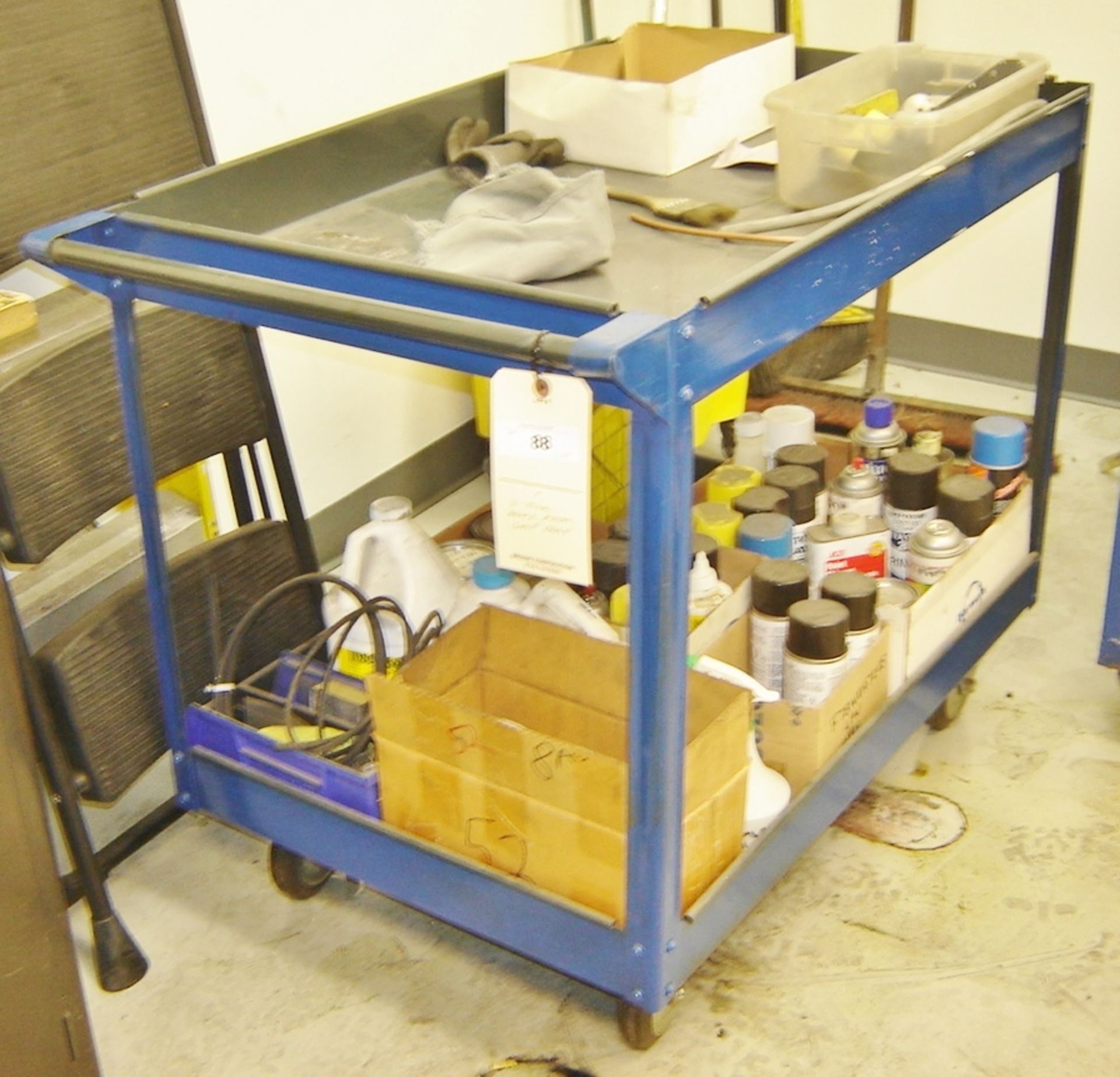 LARGE PORTABLE METAL SHOP CART - Image 2 of 3