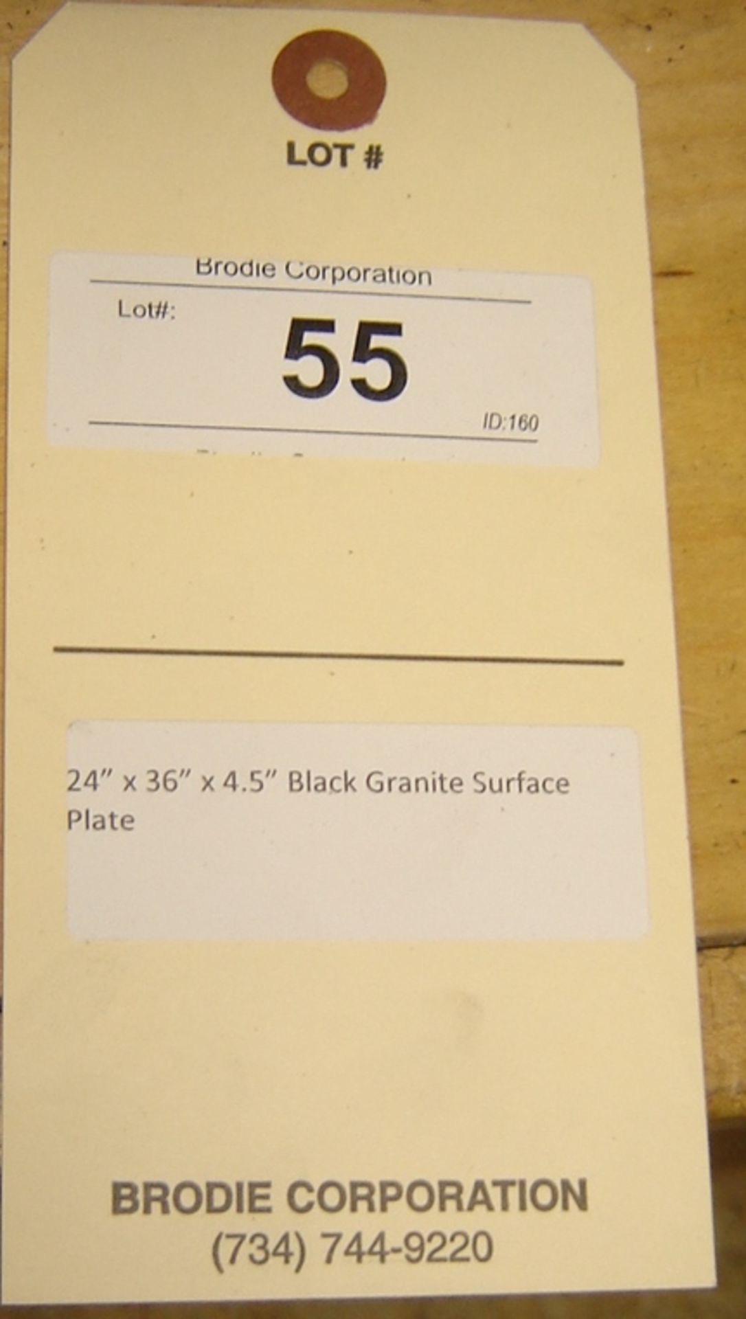 BLACK GRANITE SURFACE PLATE - Image 2 of 2