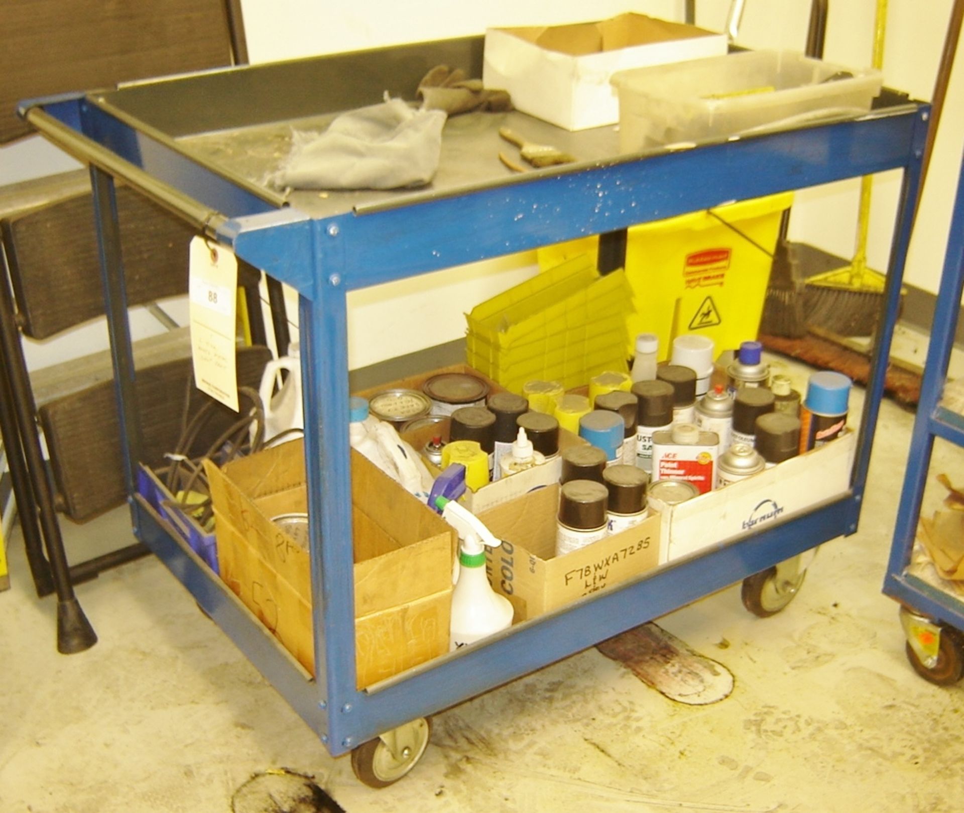 LARGE PORTABLE METAL SHOP CART