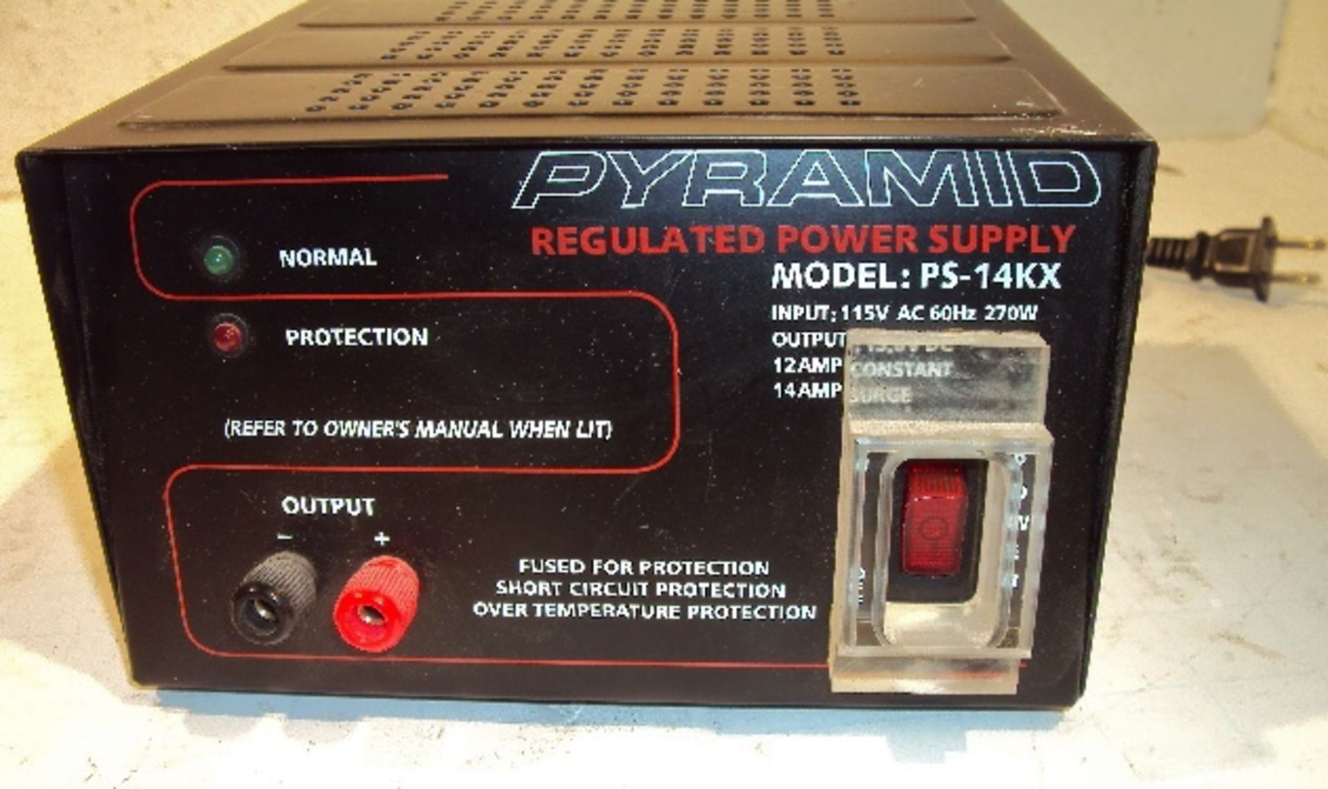 PYRAMID PS14KX 13.8 V REGULATED DC POWER SUPPLY - Image 2 of 4