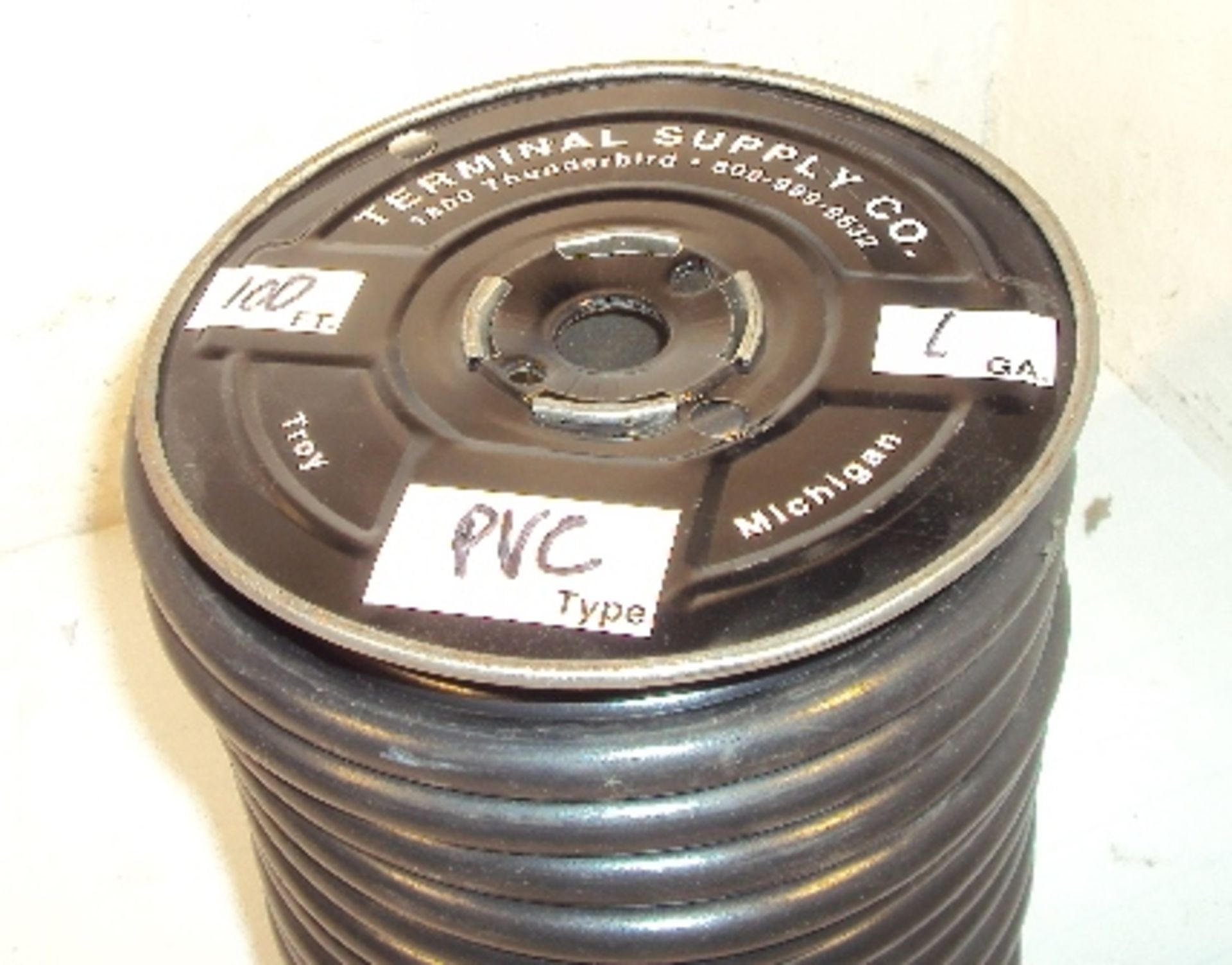 100' PVC COATED 1/0 COPPER STRANDED CABLE - Image 2 of 4