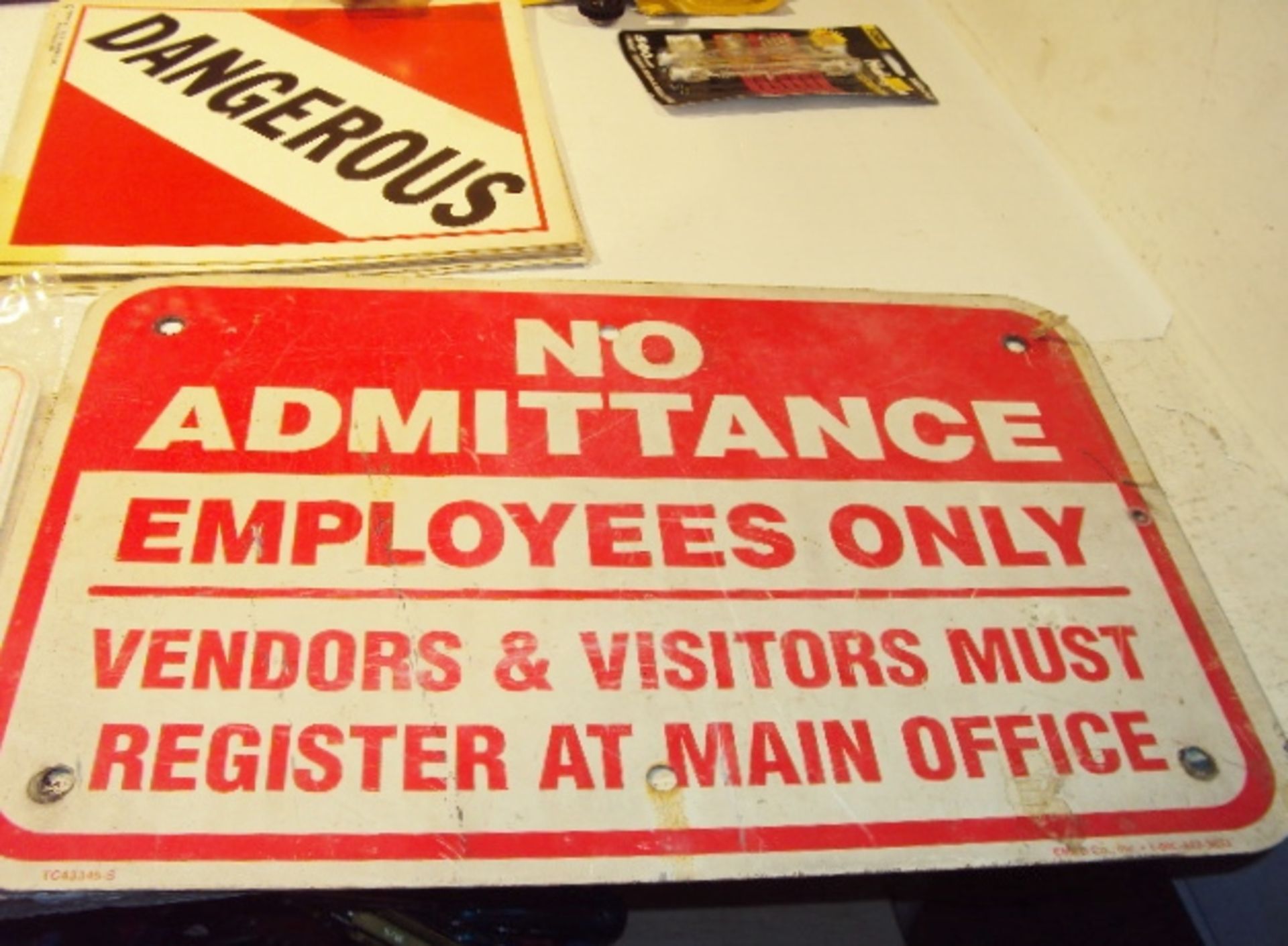 ASSORTED SIGNS, HANDLES, SPRAY NOZZLES ETC. - Image 5 of 5