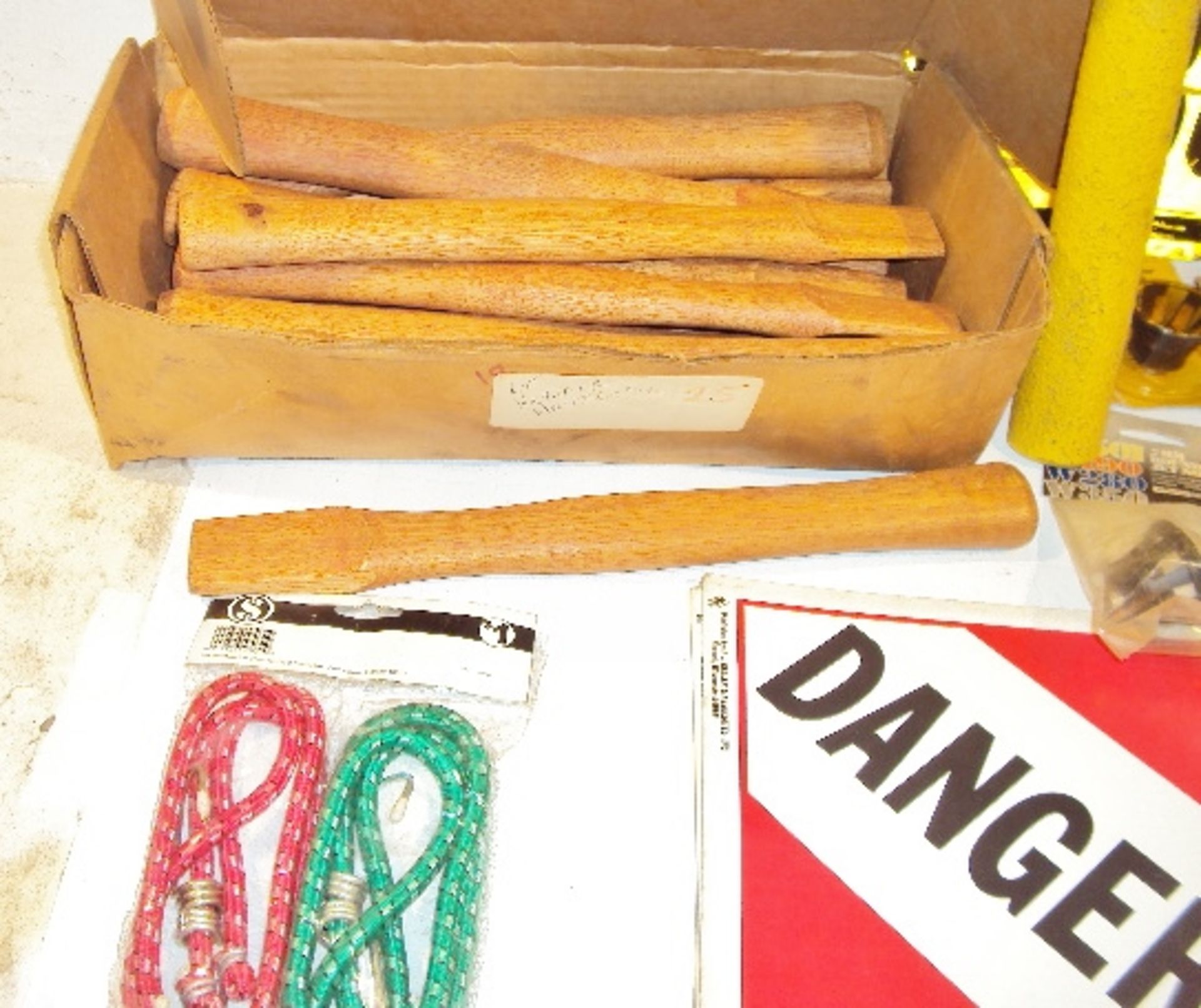 ASSORTED SIGNS, HANDLES, SPRAY NOZZLES ETC. - Image 2 of 5